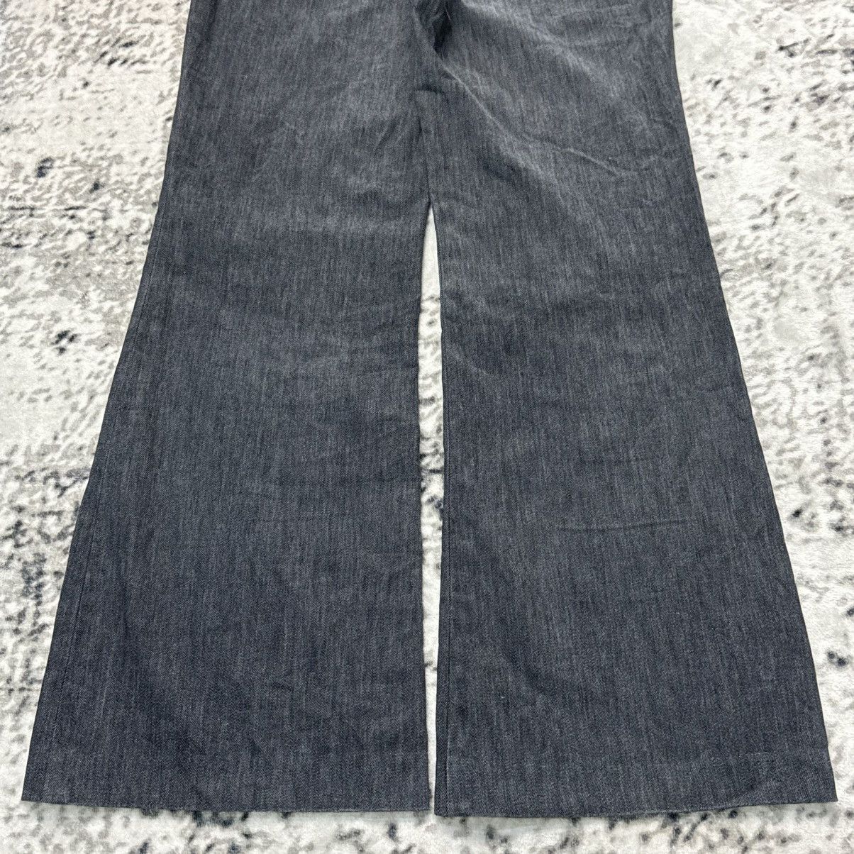 Japanese Brand Vintage Japanese Brand Wide Leg Buckle Back Jeans Size 28" / US 6 / IT 42 - 10 Thumbnail
