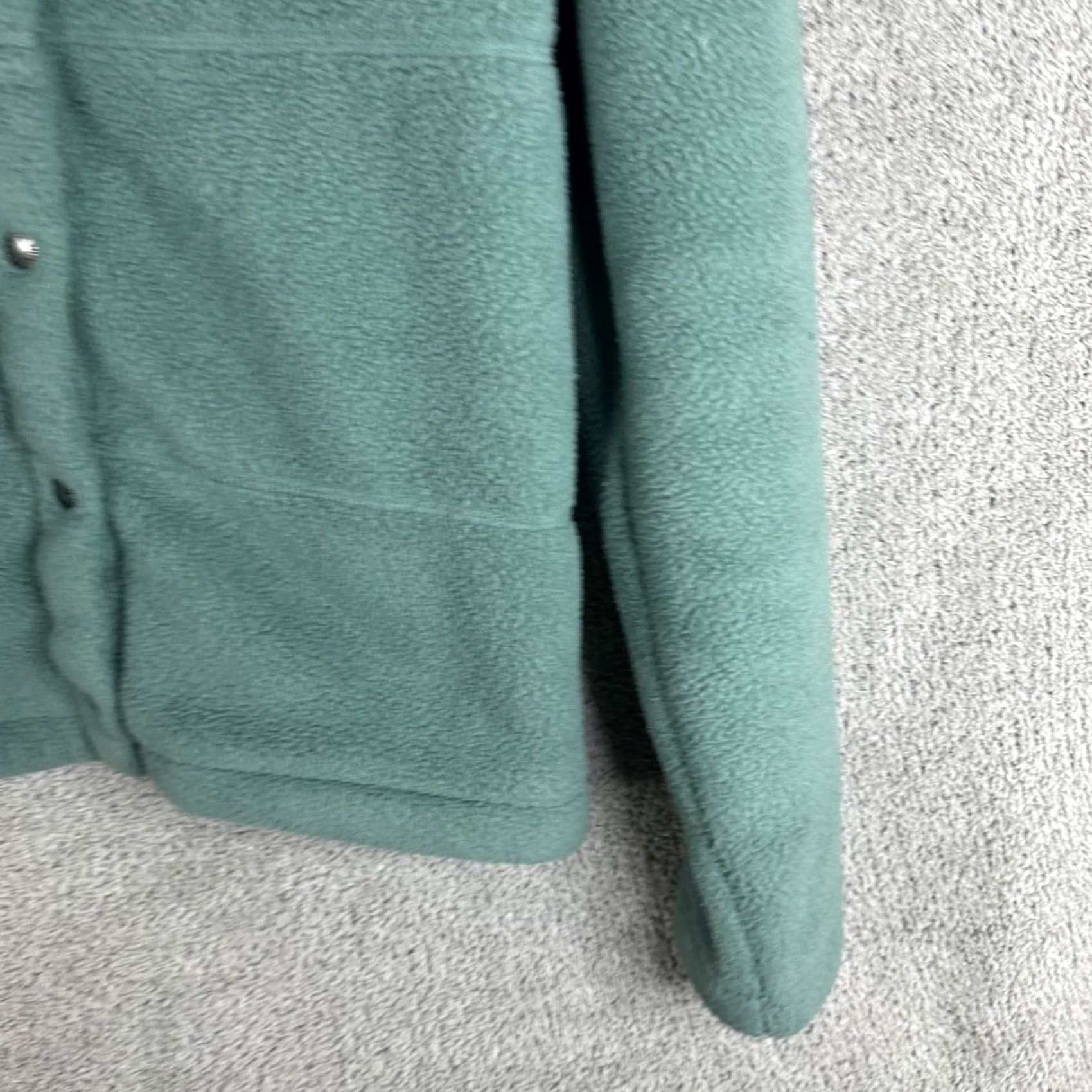 The North Face The North Face Fleece Jacket Womens S Green Snap Front Pockets Outdoor Warm Regular Fit Size S / US 4 / IT 40 - 3 Thumbnail