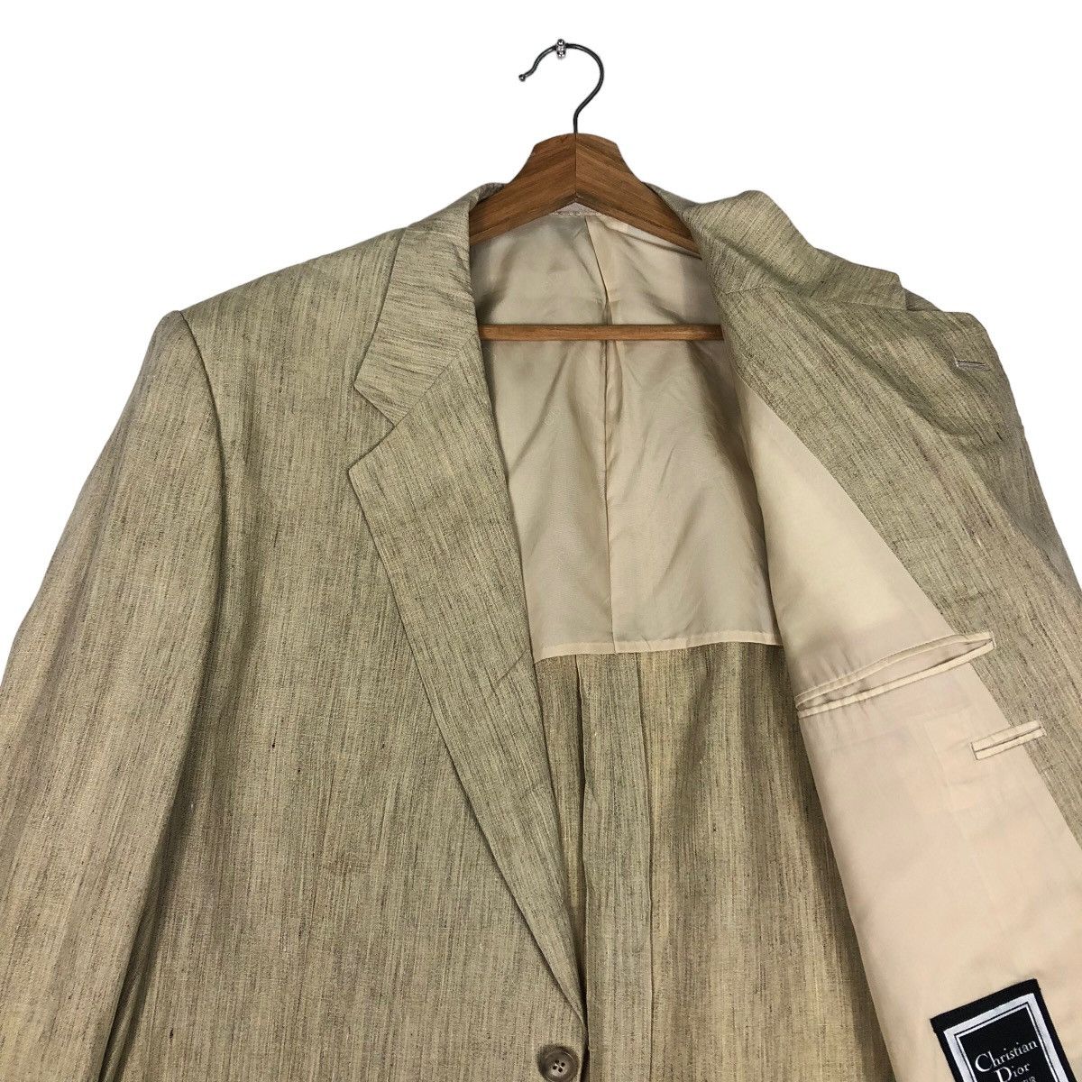 Christian Dior Monsieur 🔥Rich Brown - Double Breast Coats Jacket Herringbone Size US M / EU 48-50 / 2 - 10 Thumbnail