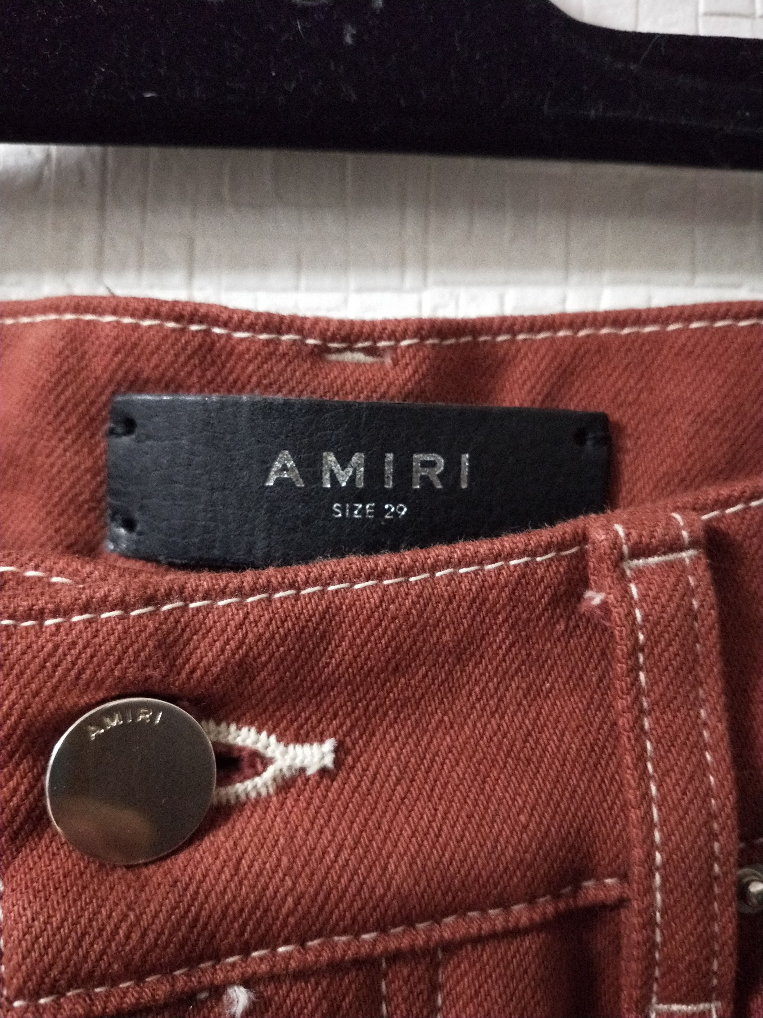 Amiri Embroidered Hisbiscus Flare Jeans Size US 29 - 6 Thumbnail