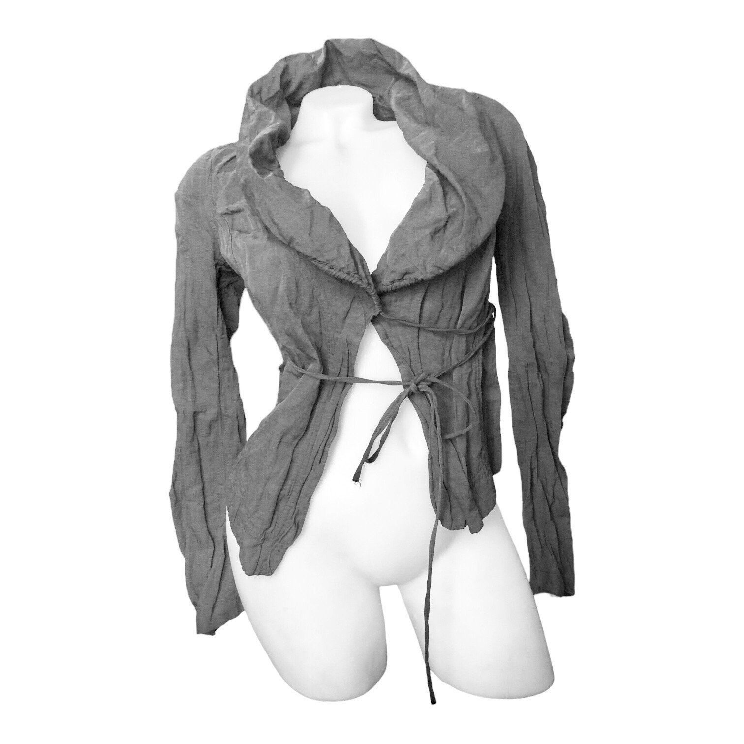 Cop Copine The Cop Copine Lace Wrap Around Modular Collar Jacket Size ONE SIZE - 2 Thumbnail