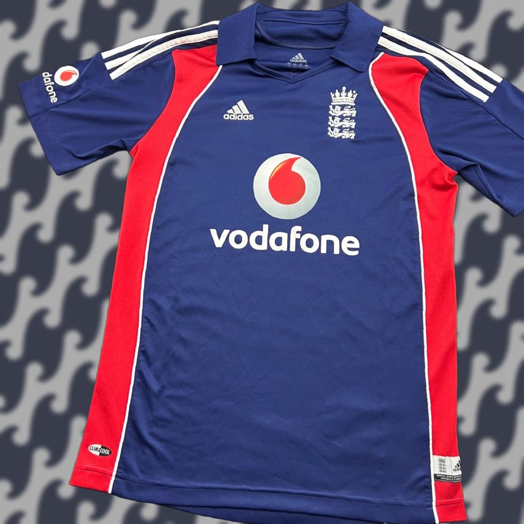 Adidas England National Team 2008 Criket Jersey Adidas Mens XL Blue Short Sleeve Jersey Sports Tee Size US XL / EU 56 / 4 - 1 Thumbnail
