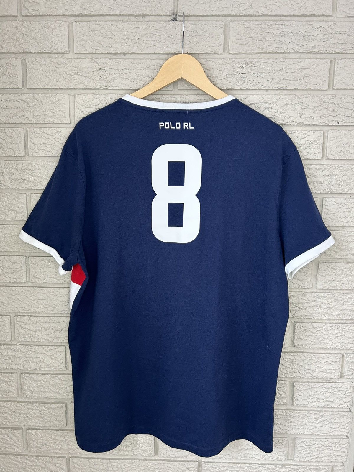 Polo Ralph Lauren Polo Ralph Lauren England Big Pony Chief Keef T Shirt Size US XL / EU 56 / 4 - 5 Thumbnail