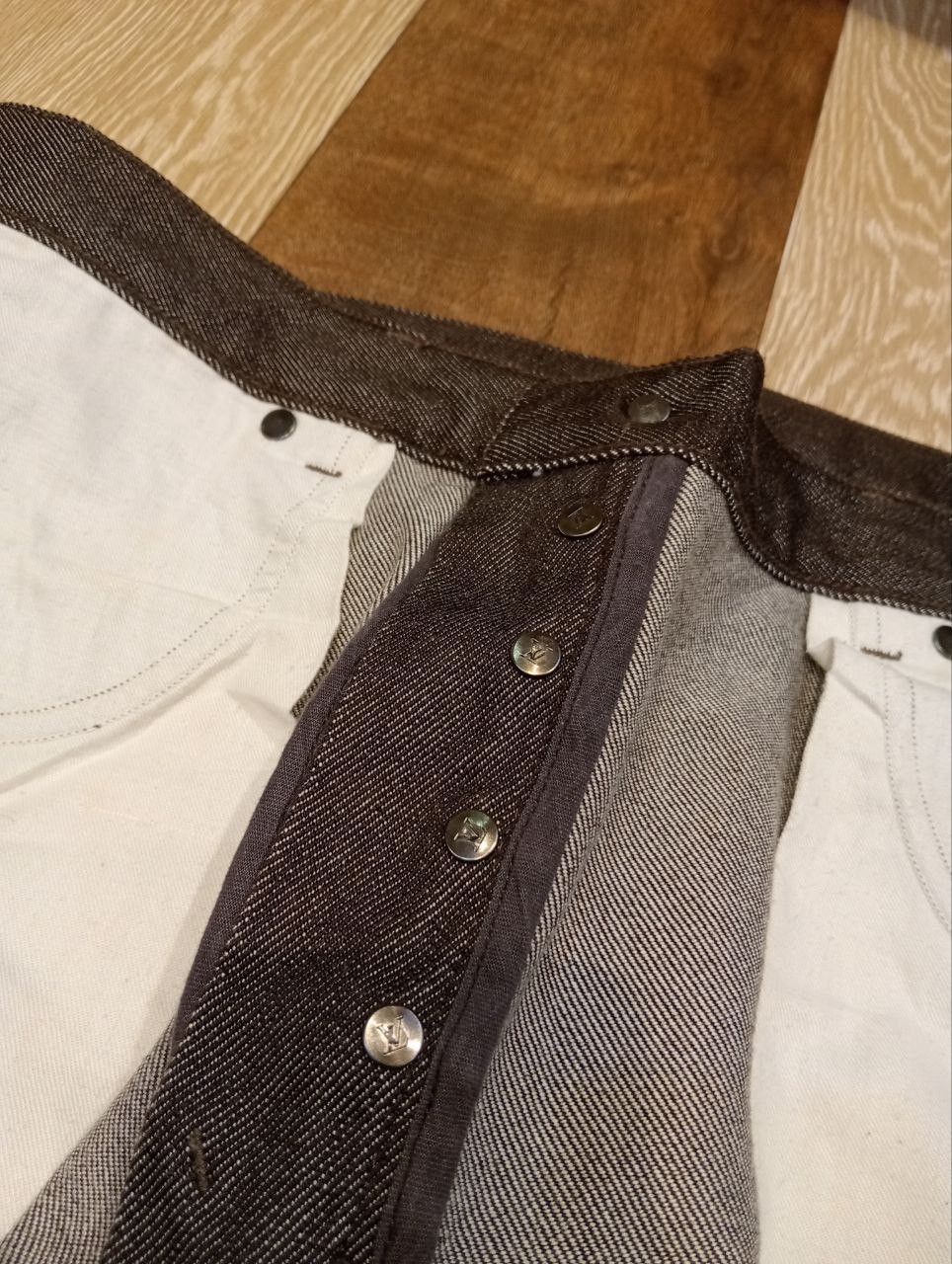 Louis Vuitton LUXURY LOUIS VUITTON COMBINE WOOL COTTON SELVEDGE PANTS Size US 34 / EU 50 - 17 Thumbnail