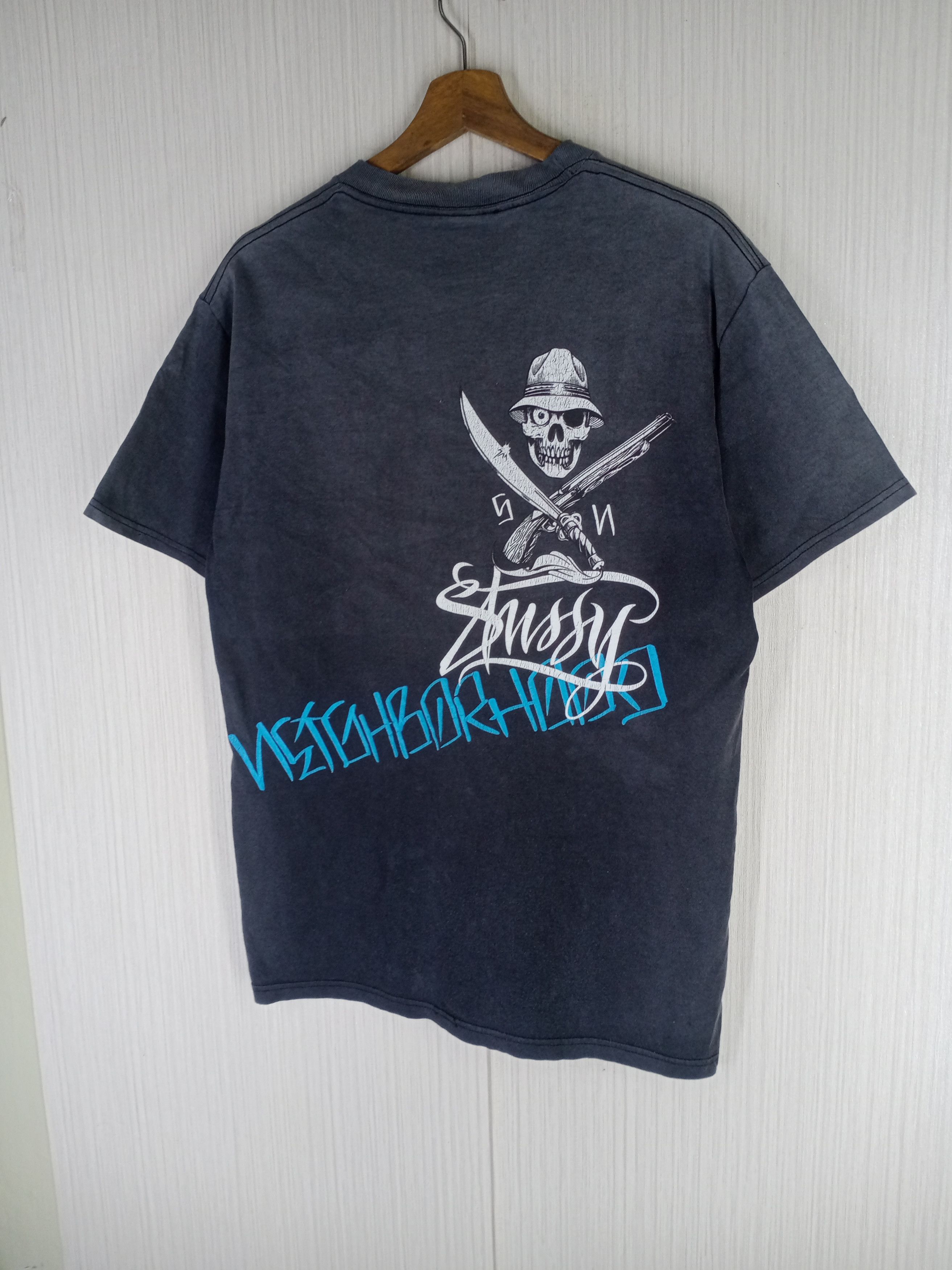 Neighborhood × Stussy Rare Vintage Stussy X Neighborhood Boneyards Tshirt Size US M / EU 48-50 / 2 - 3 Thumbnail