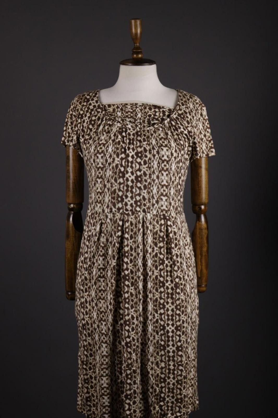 Designer Weekend Max Mara Multicolor A-Line Sheath Midi Dress Size L Size L / US 10 / IT 46 - 1 Thumbnail