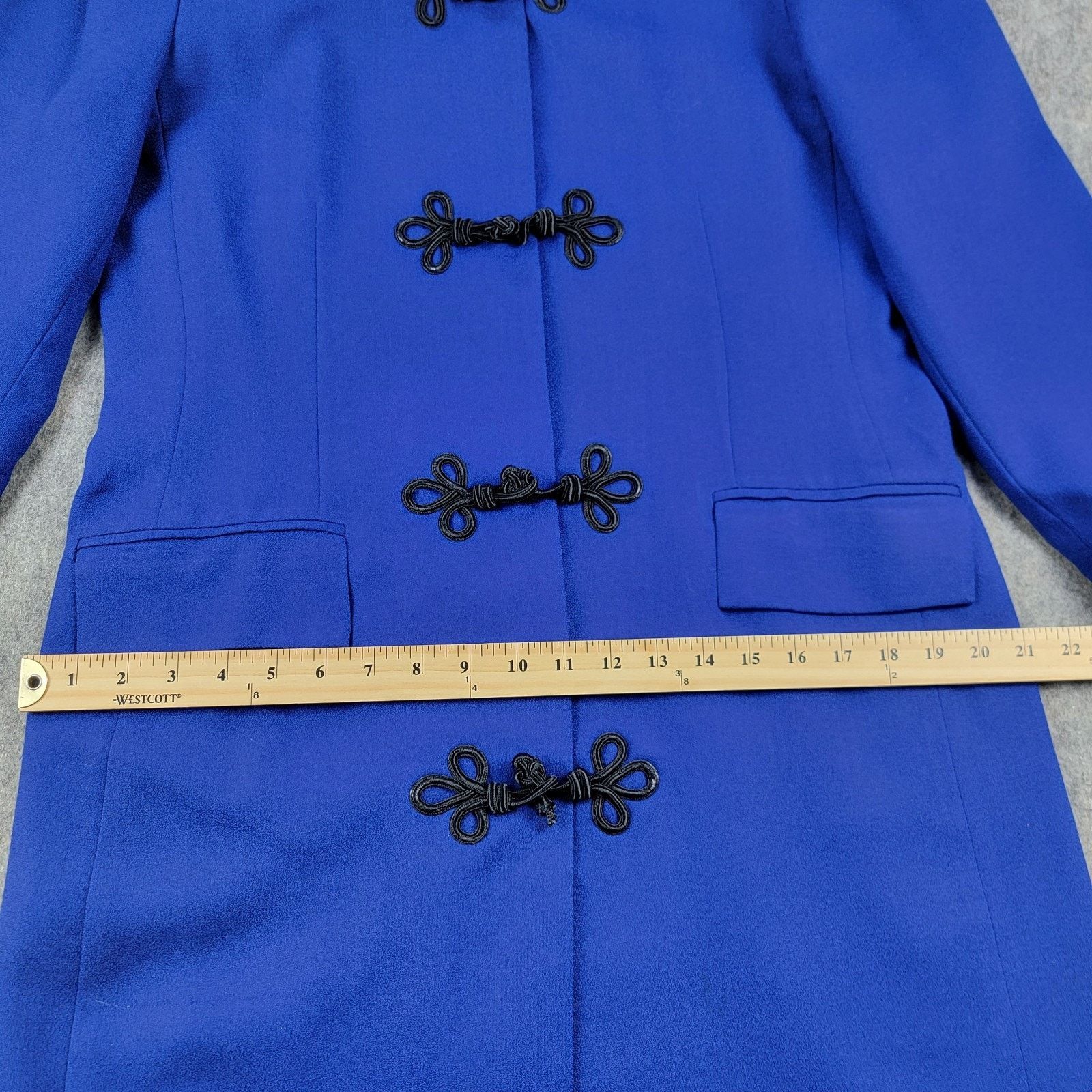 Oleg Cassini Oleg Cassini Vintage Frog Clip Wool Over Coat Jackie O Size XL / US 12-14 / IT 48-50 - 8 Thumbnail