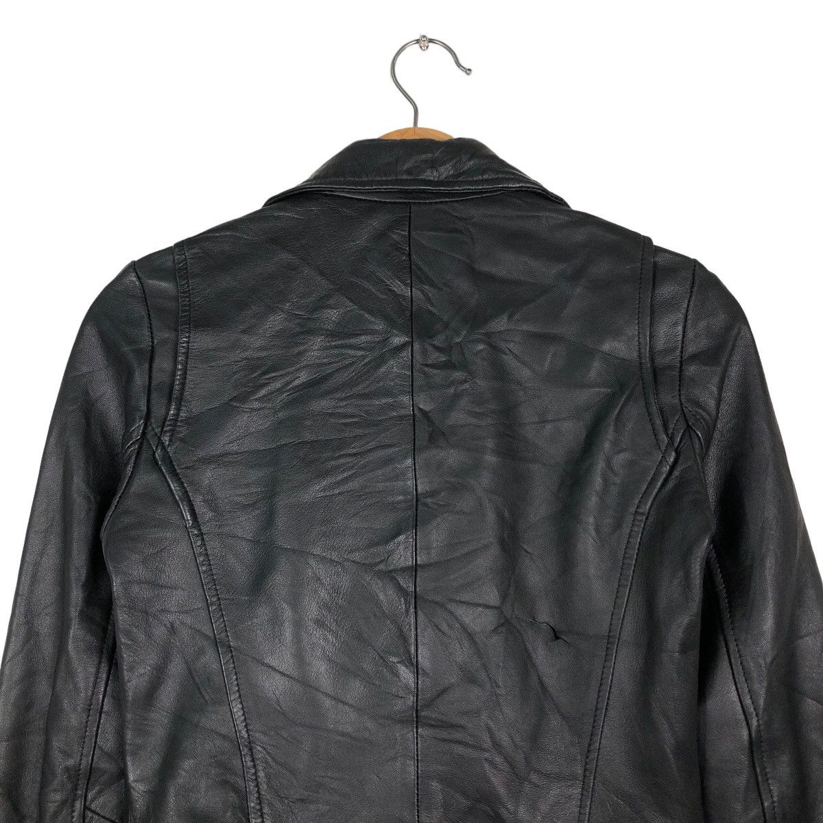 Japanese Brand 🔥Cropped Biker Leather Jacket Bondage Parachute Design Zara Size US S / EU 44-46 / 1 - 9 Thumbnail