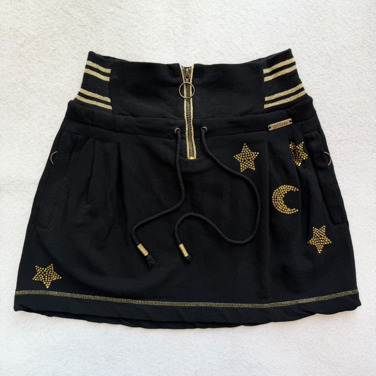 John Galliano 2000s John Galliano Rhinestone Celestial Mini Skirt Size 28" / US 6 / IT 42 - 1 Thumbnail
