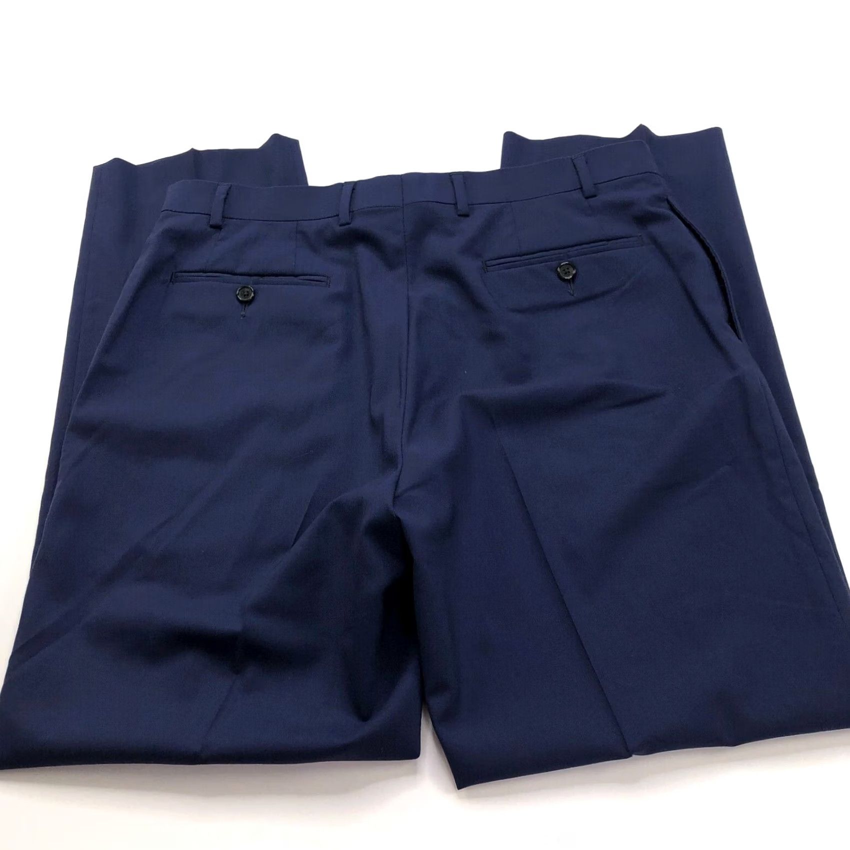 Ralph Lauren Lauren Ralph Lauren Black Label SLIM FIT Dress Pants Blue 36x31 36W 31L Wool Tapered Flat Front Belt Loops SD Casual Formal Workwear Mens Pants Size US 36 / EU 52 - 2 Thumbnail