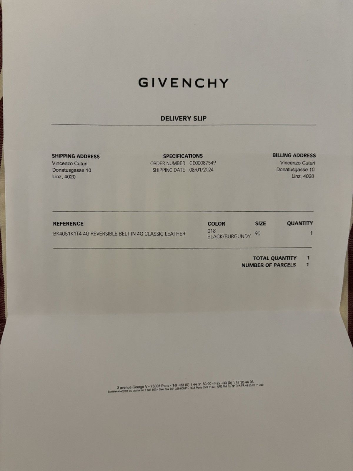 Givenchy GIVENCHY 4G REVERSIBLE BELT IN 4G CLASSIC LEATHER Size 32 - 7 Thumbnail