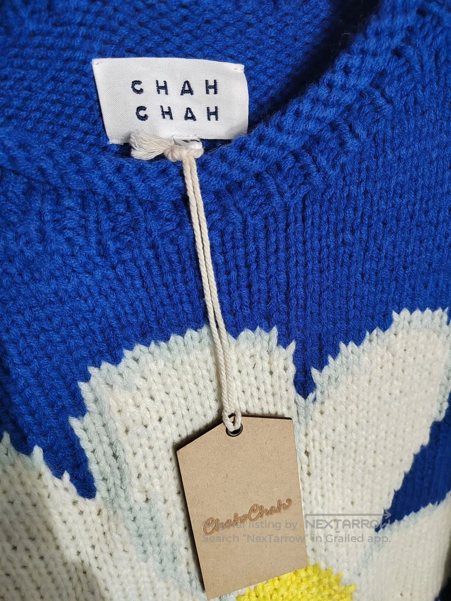 Japanese Brand Blue Daisy Sweater for Fall and Winter. Size M / US 6-8 / IT 42-44 - 4 Thumbnail