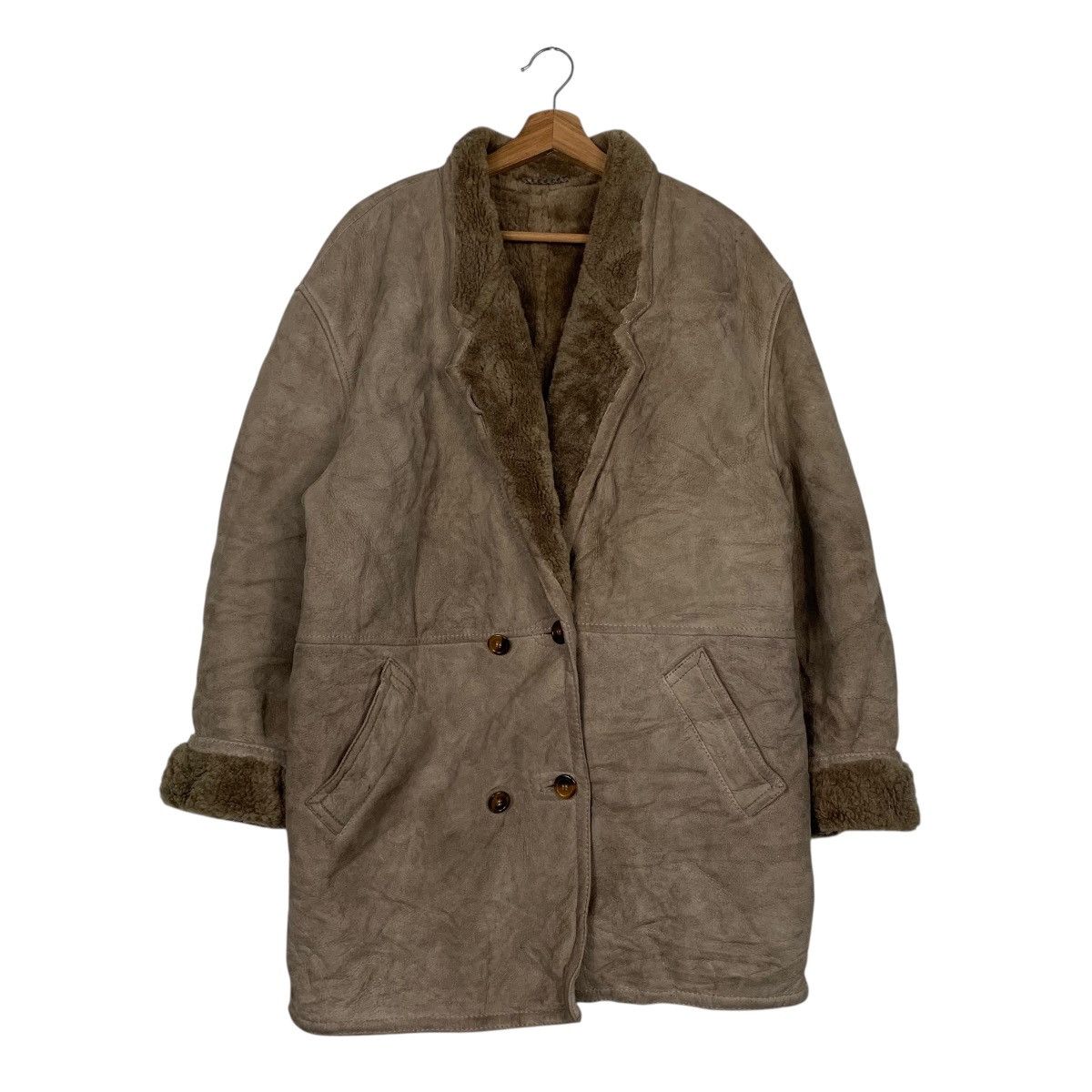 Other Authentic Leather Women Shearling Coat Size M / US 6-8 / IT 42-44 - 1 Thumbnail