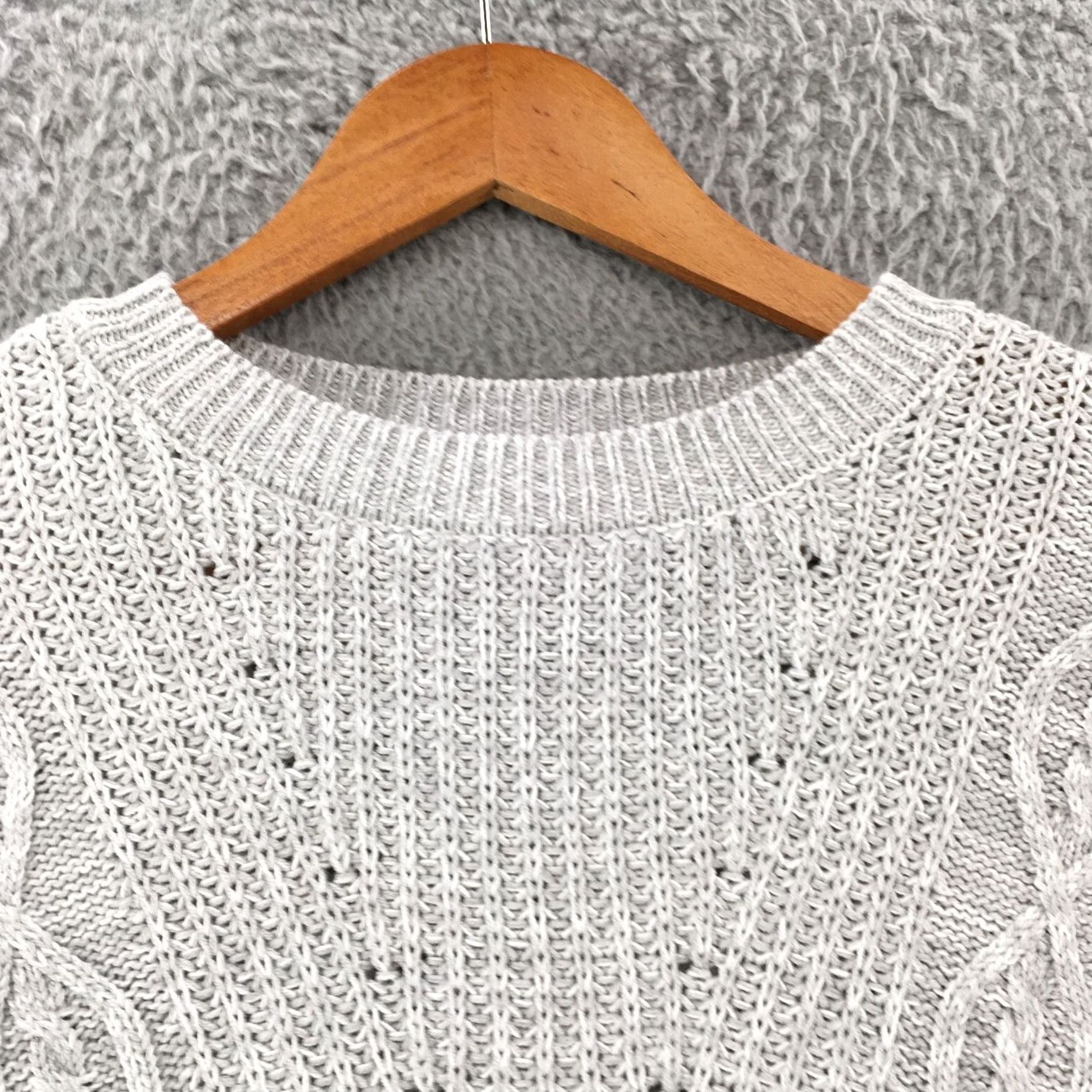 Aeropostale Aeropostale Sweater Womens XS Gray Cable Knit Tunic Long Sleeve Pullover NEW Size XS / US 0-2 / IT 36-38 - 3 Thumbnail