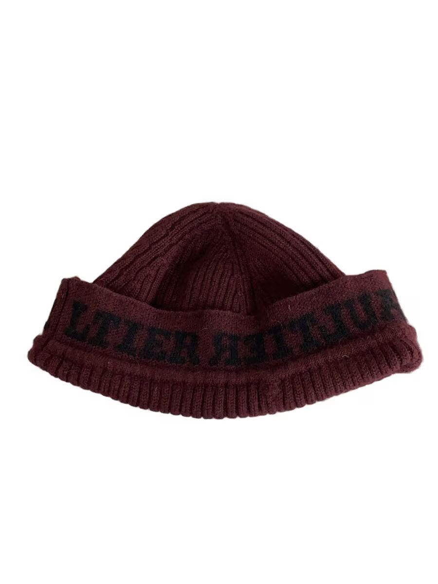 Jean Paul Gaultier Archive Logo Wool Knit Beanie Cap Size ONE SIZE - 1 Thumbnail