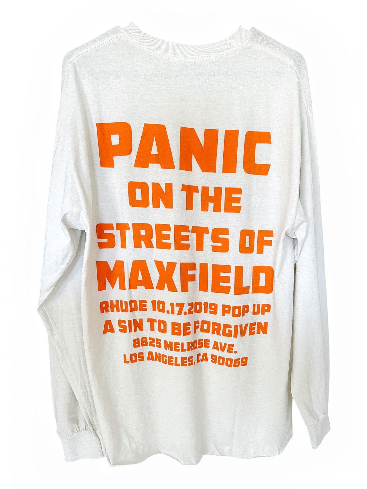 Rhude panic on the street of Maxfield good tee size XL