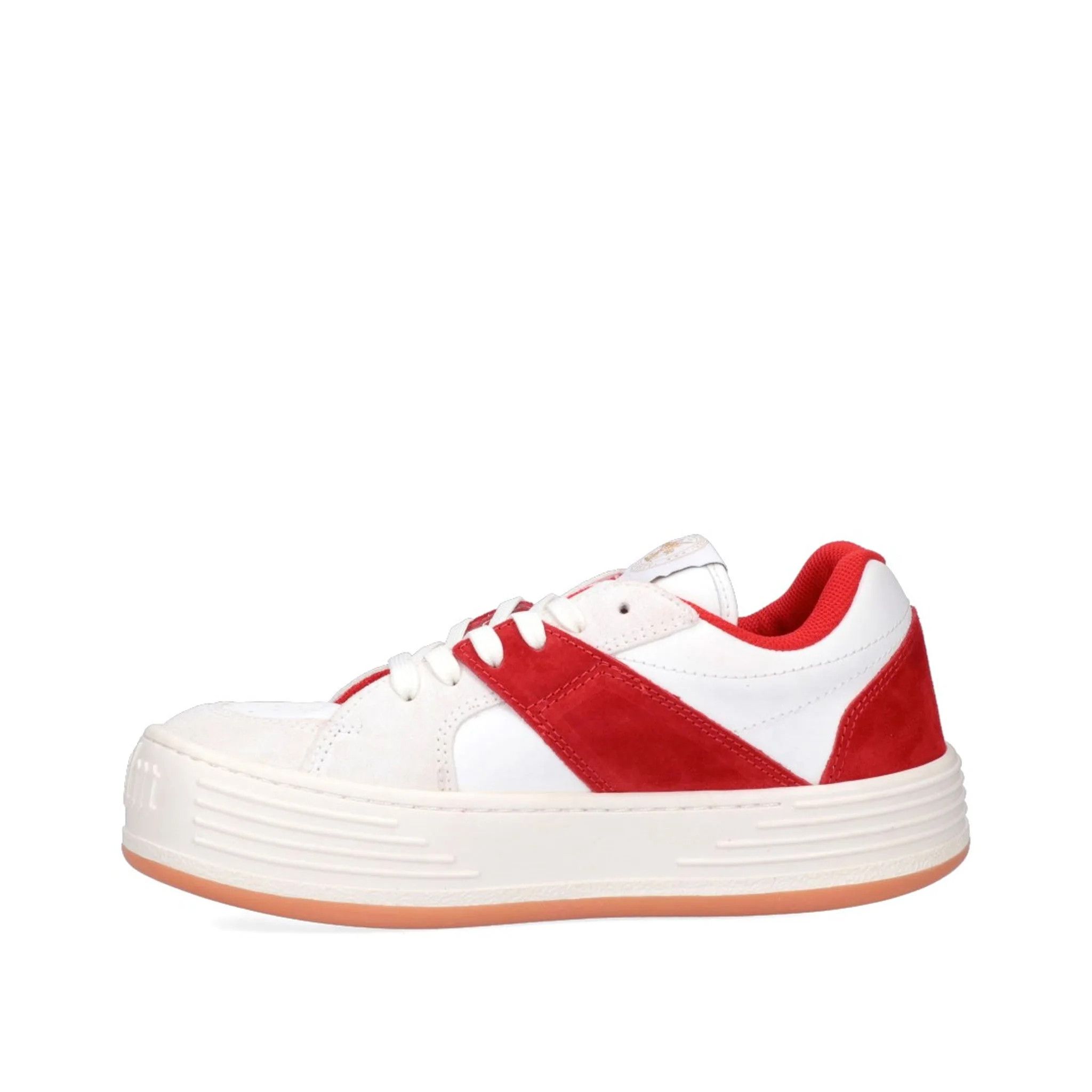 Palm Angels o1y0325 Logo Low-Top Sneakers in Red/White Size US 7 / EU 40 - 3 Thumbnail