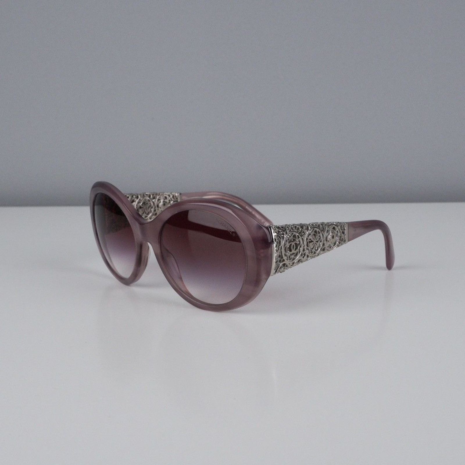 Chanel Vintage chanel floral cc logo oval rose sunglasses Size ONE SIZE - 1 Thumbnail