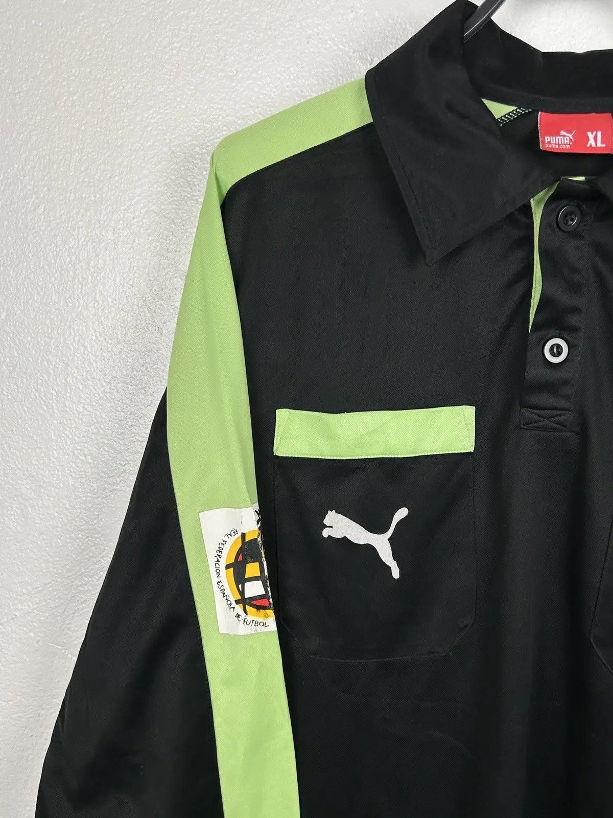 Puma Vintage Puma Spain RFEF Referee Long Sleeve Soccer Jersey Size US XL / EU 56 / 4 - 3 Thumbnail