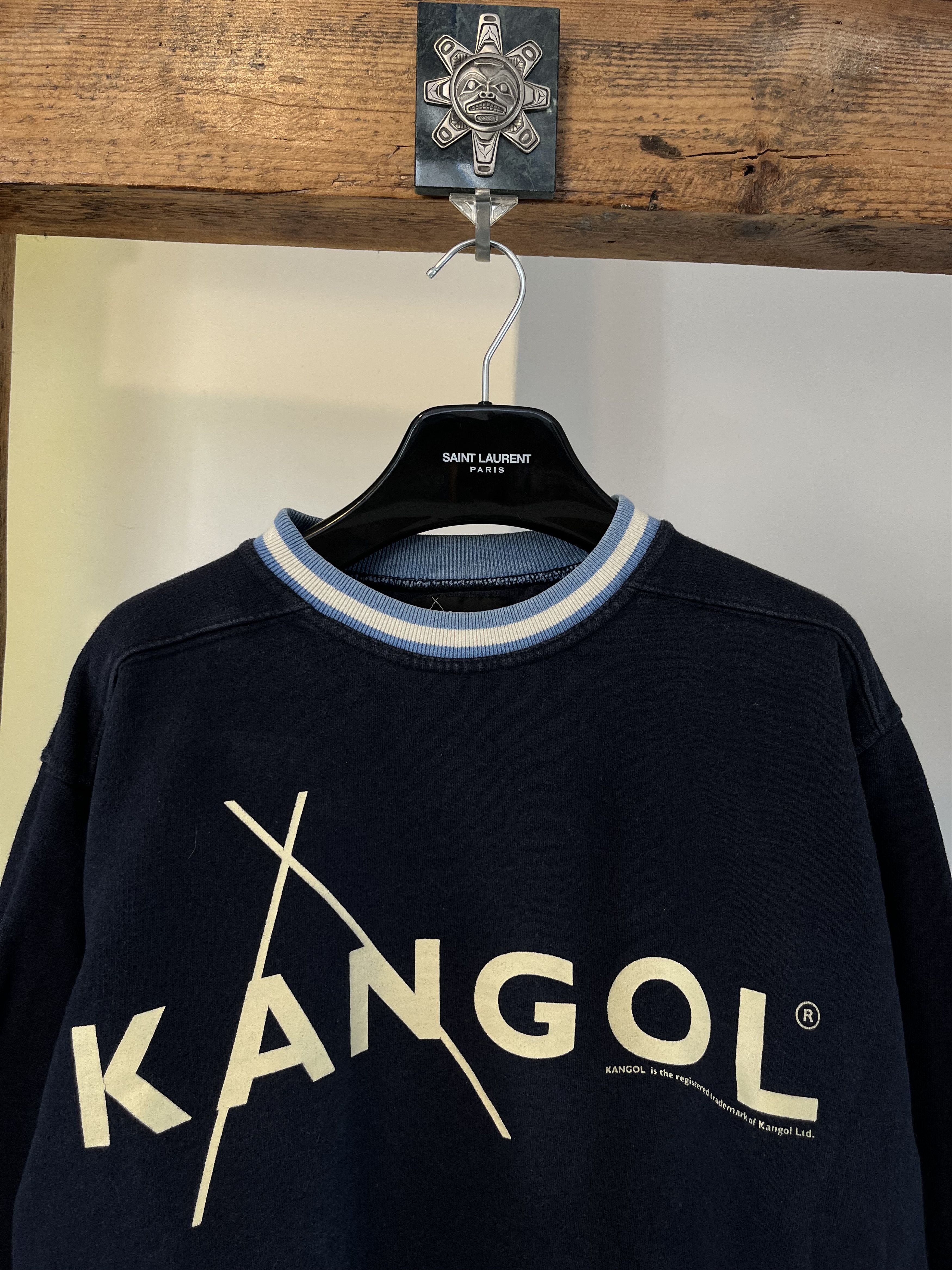 Kangol × Vintage 90s Kangol Iconic Big Logo Sweatshirt Size US S / EU 44-46 / 1 - 3 Thumbnail