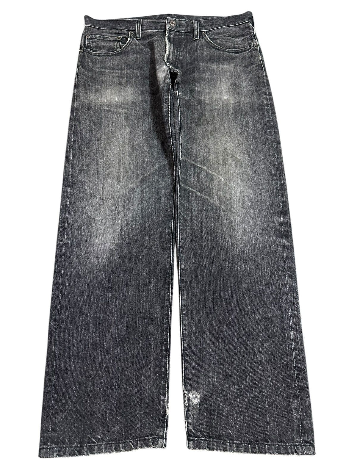 GU Vintage Japanese GU Faded Wash Style Baggy Jeans Size US 34 / EU 50 - 1 Thumbnail