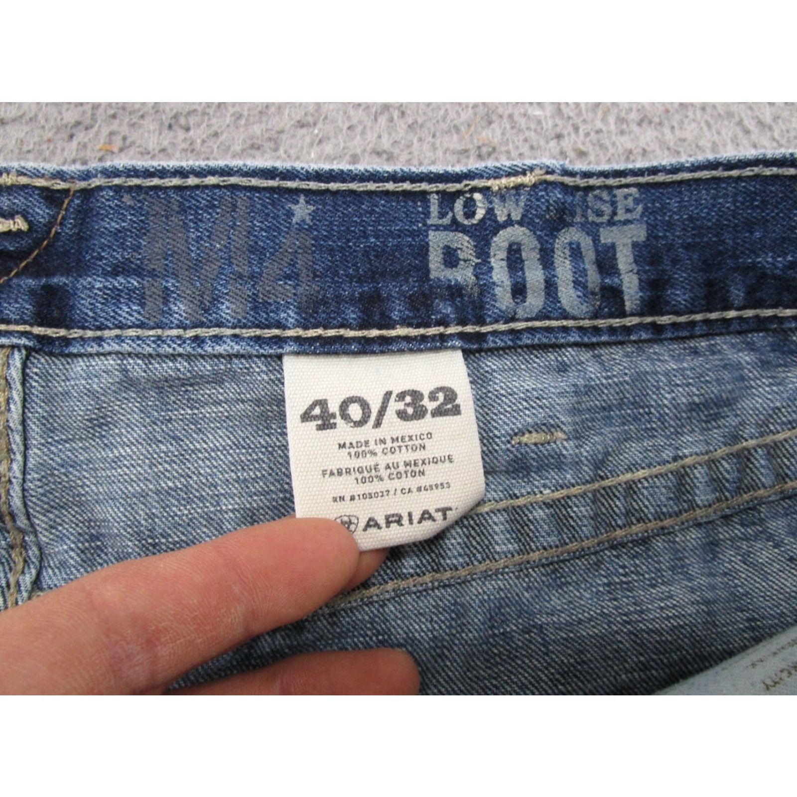 Ariat Ariat Jeans Mens Size 40x32 Blue M4 Low Rise Boot Bootcut Western Workwear Jeans Size US 40 / EU 56 - 5 Thumbnail