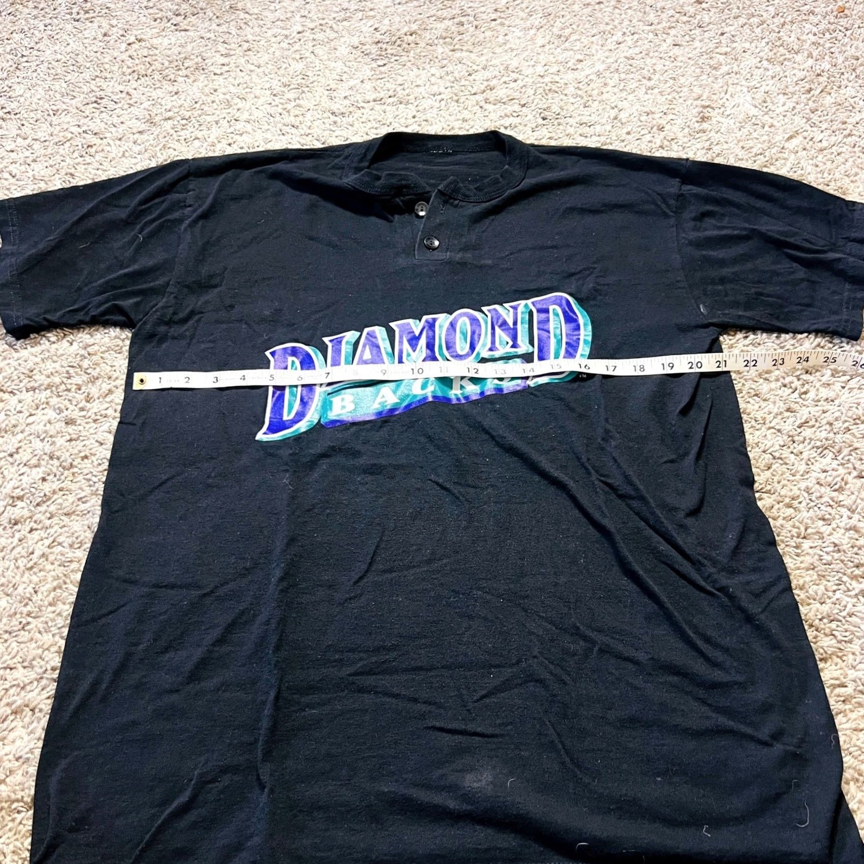 Vintage VINTAGE Arizona Diamondbacks Black T Shirt MLB Buttons M Mens 90s Retro Baseball Shirt Size US M / EU 48-50 / 2 - 3 Thumbnail