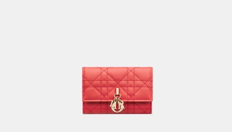 Dior o1w1db10325 Size: OS / S0966ON Glycine Wallet in Coral Size ONE SIZE - 2 Thumbnail