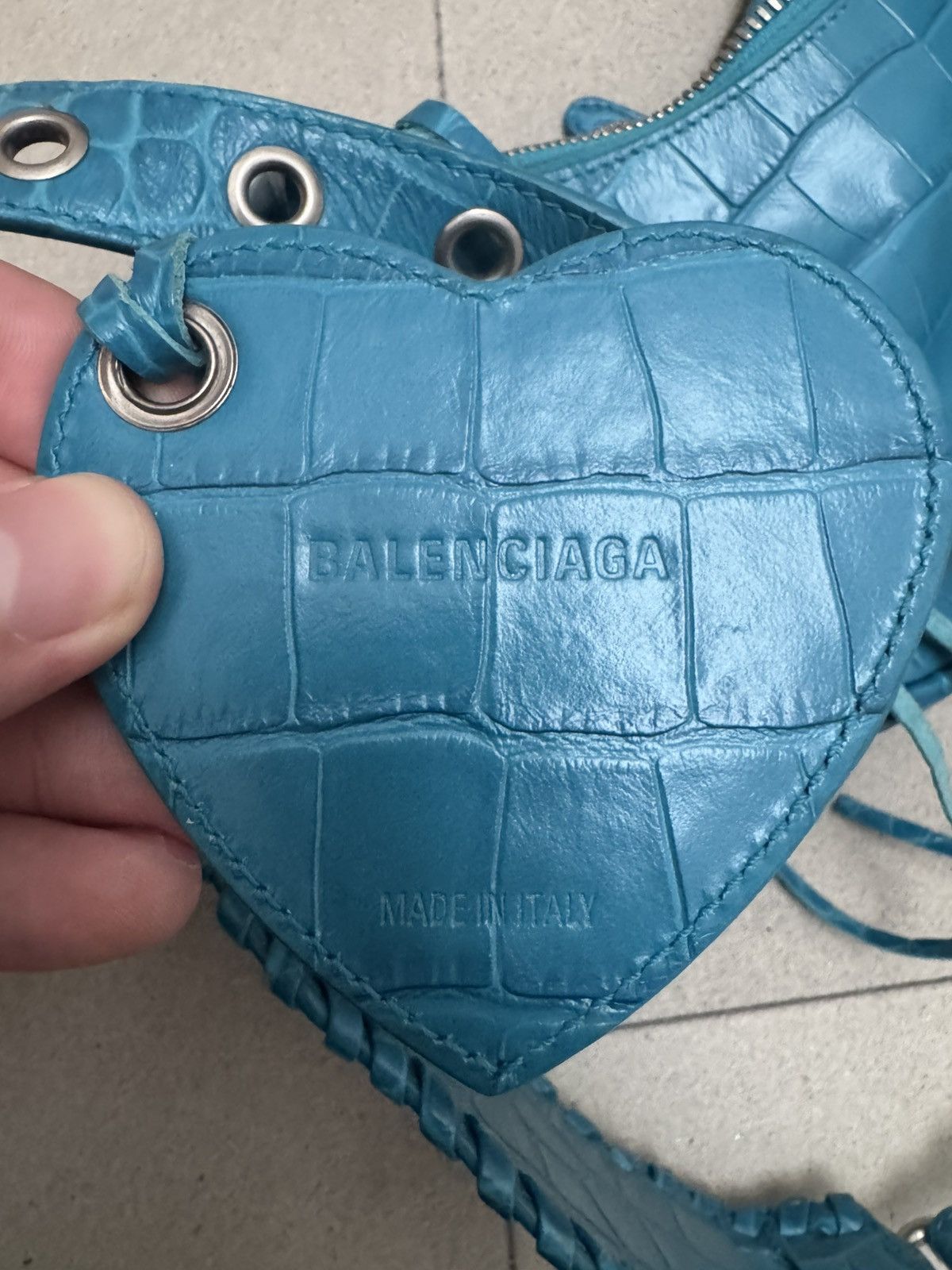 Balenciaga Balenciaga Le Cagole Shoulder Bag Turquoise Size ONE SIZE - 4 Thumbnail
