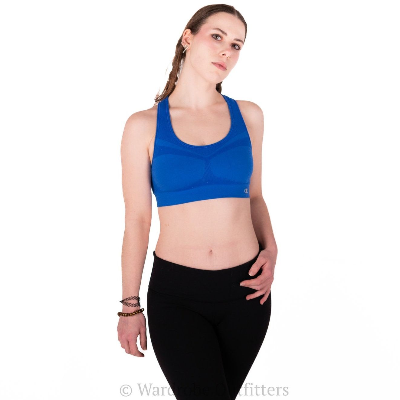Champion Champion Blue Sports Bra Size ONE SIZE - 5 Thumbnail
