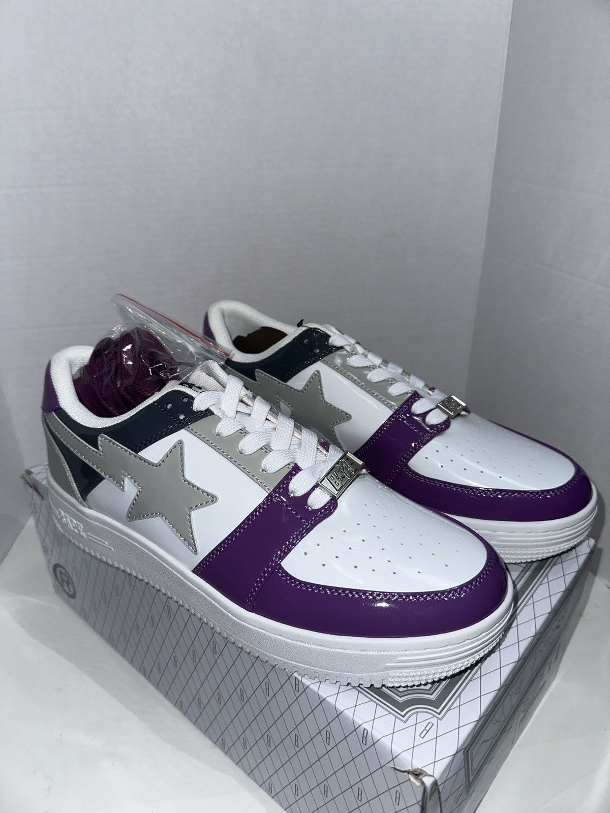 Bape BAPE SoHo NY 16th Anniversary Patent Leather Bapesta DS US11 Size US 11 / EU 44 - 1 Thumbnail