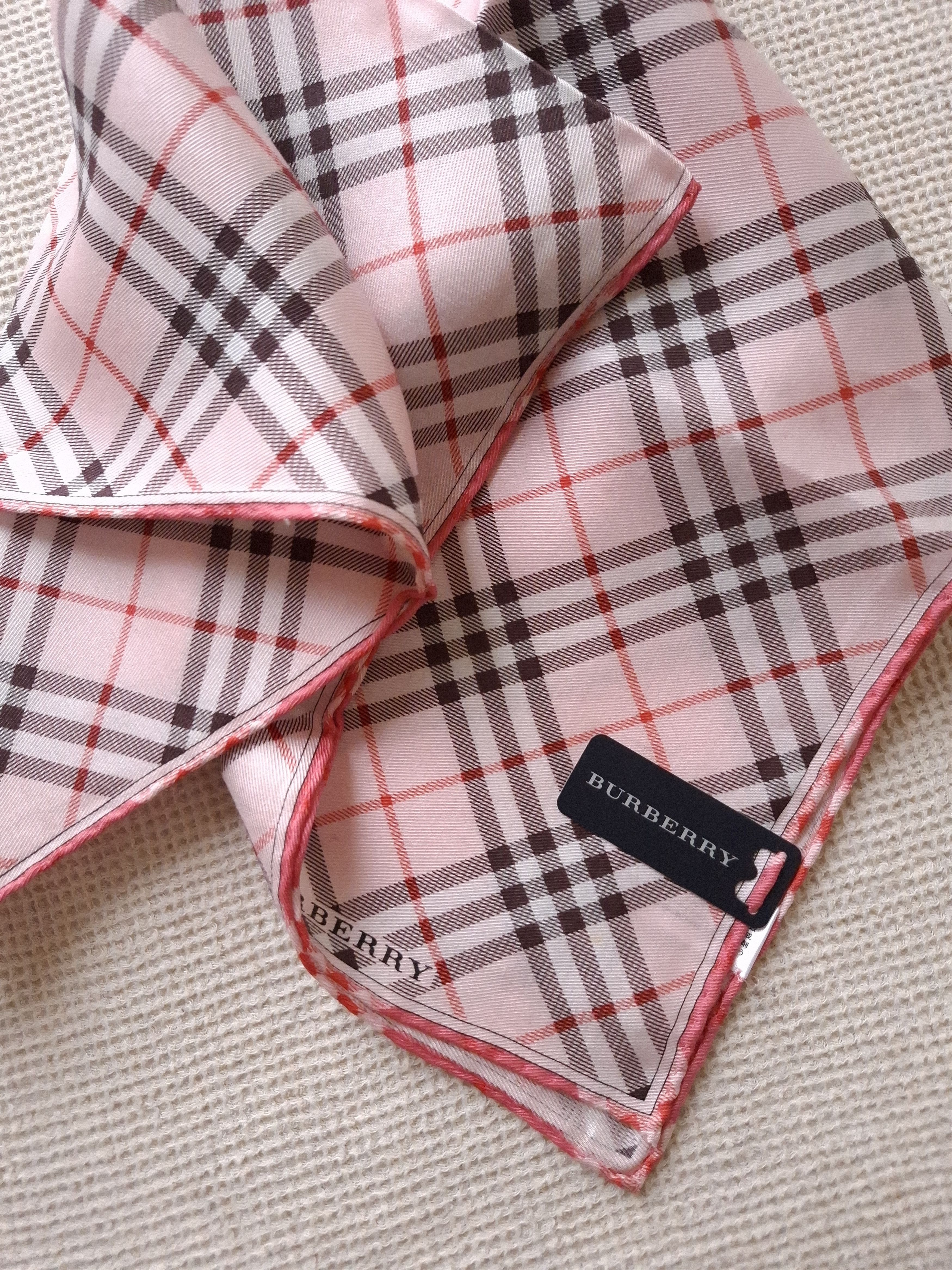 Burberry × Vintage Japan Burberry bandana handkerchief silk/cotton Size ONE SIZE - 8 Thumbnail