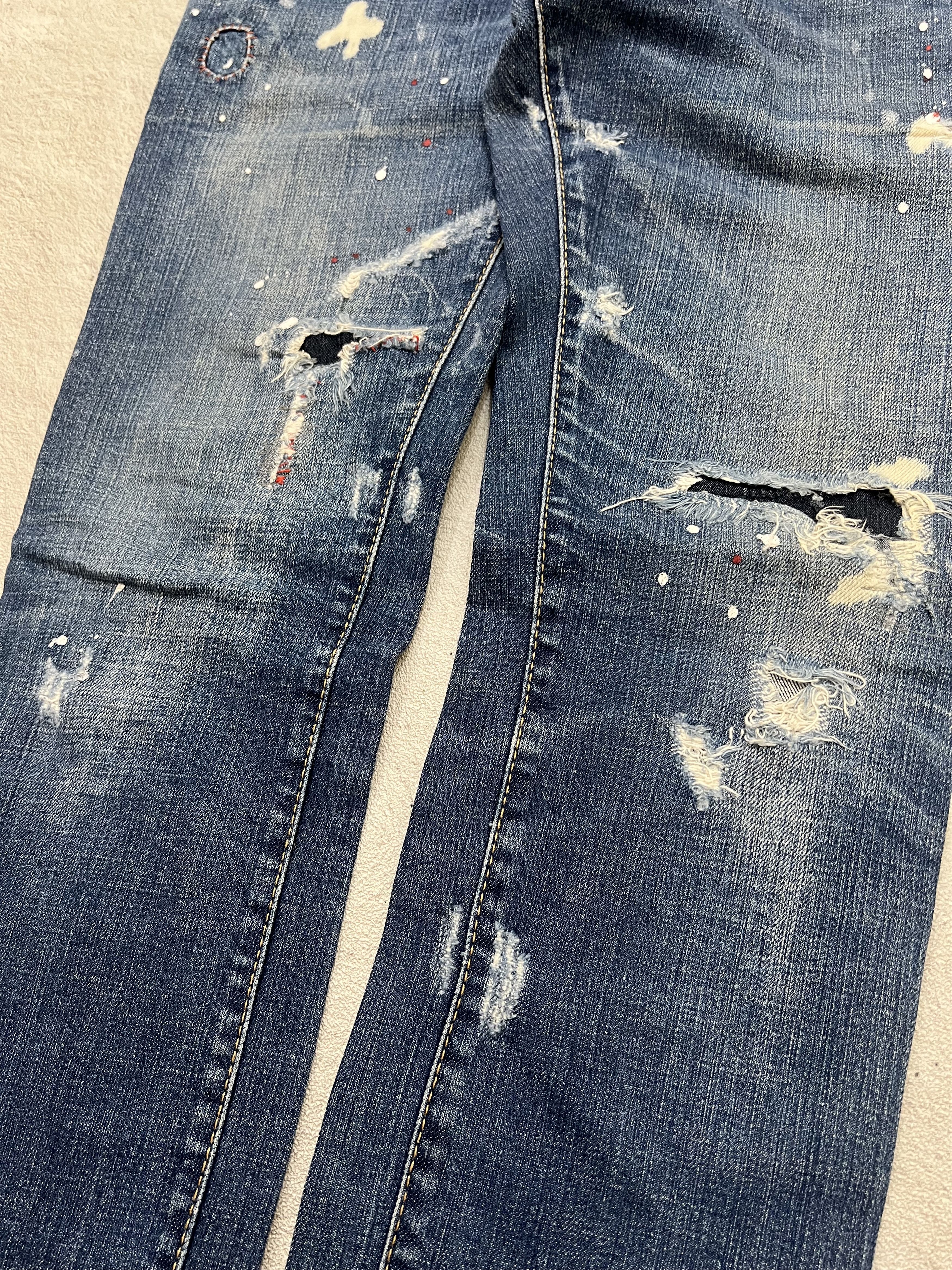 Dsquared2 2000s Dsquared2 Distressed Destroy Wash Jeans y2k Lgb Ifsix Size US 32 / EU 48 - 3 Thumbnail