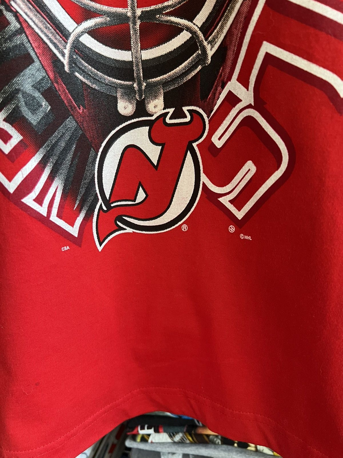 NHL 90s New Jersey Devils CSA Hockey Helmet TeamTour Champ Tee Size US L / EU 52-54 / 3 - 2 Thumbnail