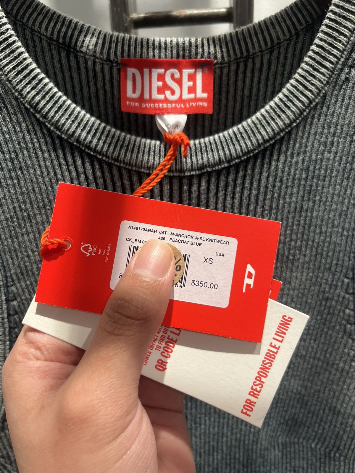 Diesel Diesel Anchor A SL Knitwear Size XS / US 0-2 / IT 36-38 - 7 Thumbnail