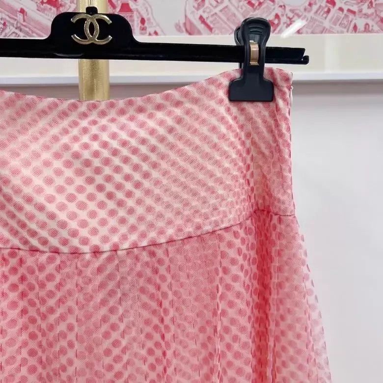 Dior DIOR Pink Polka Dot Skirt FR38 Size S / US 4 / IT 40 - 4 Thumbnail