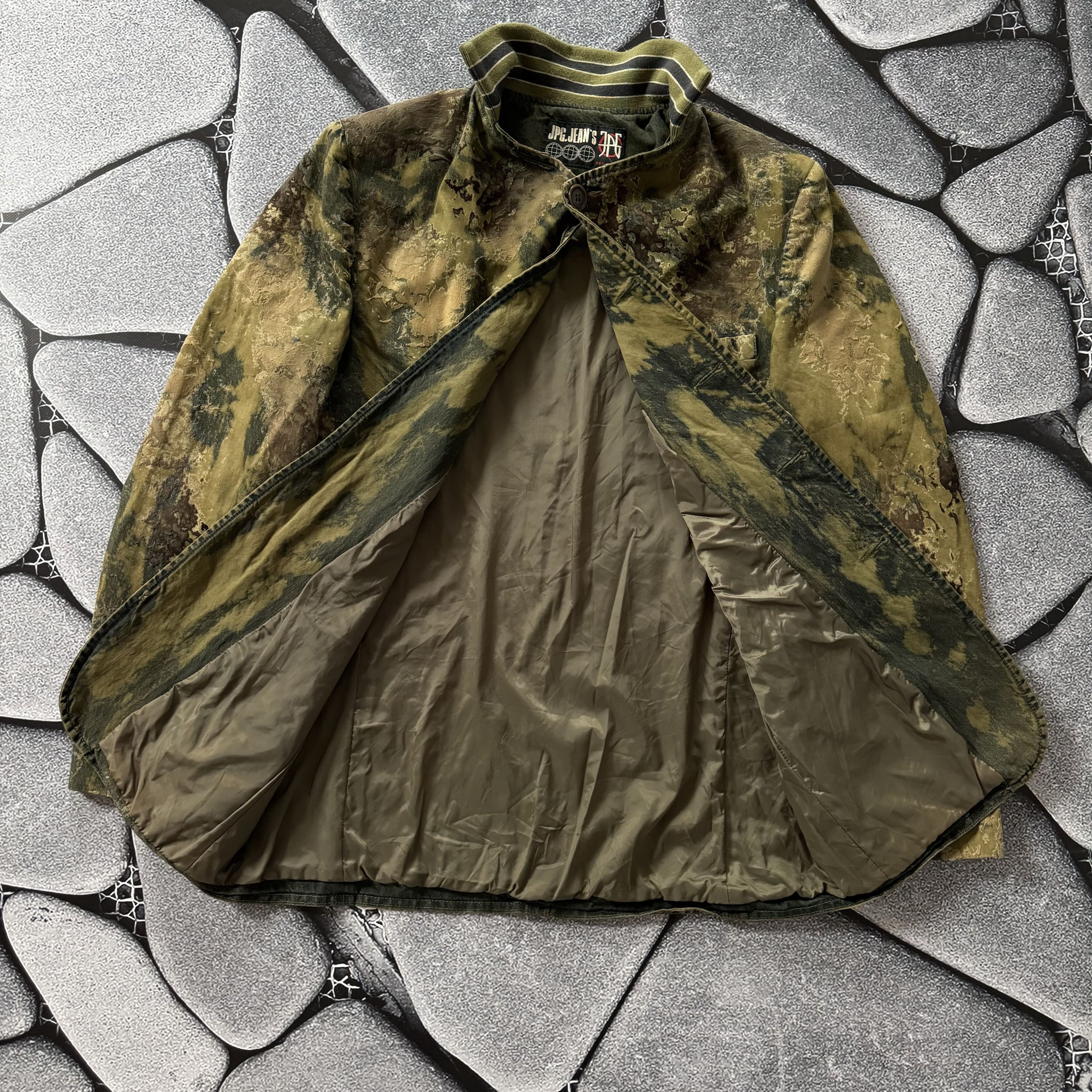 Jean Paul Gaultier × Vintage JEAN PAUL GAULTIER ARCHIVE CAMO SUEDE BLAZER VINTAGE JACKET Size US M / EU 48-50 / 2 - 14 Thumbnail