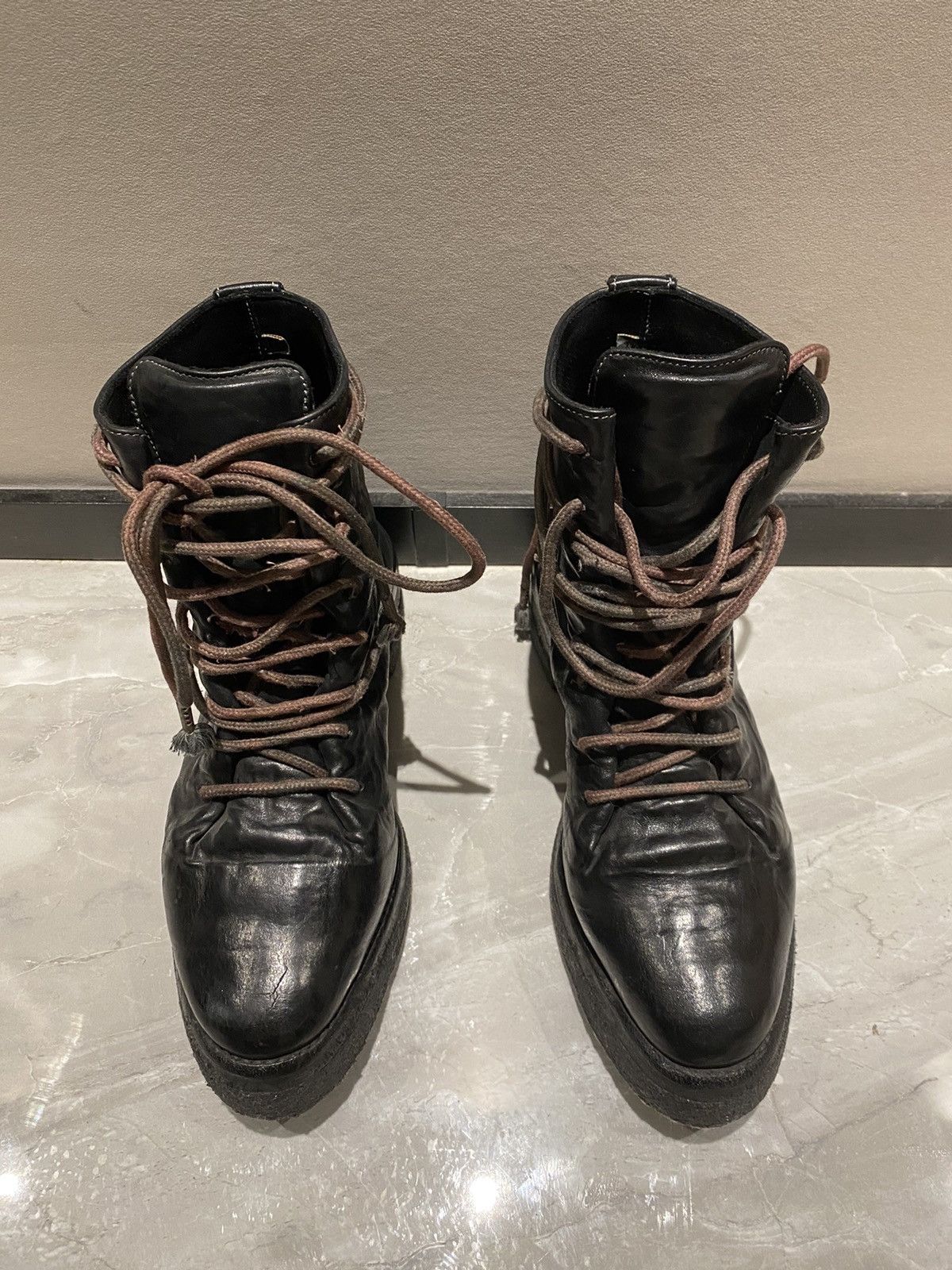 image of Carol Christian Poell Ccp Combat Boots Sz39 in Black, Men's (Size 5)