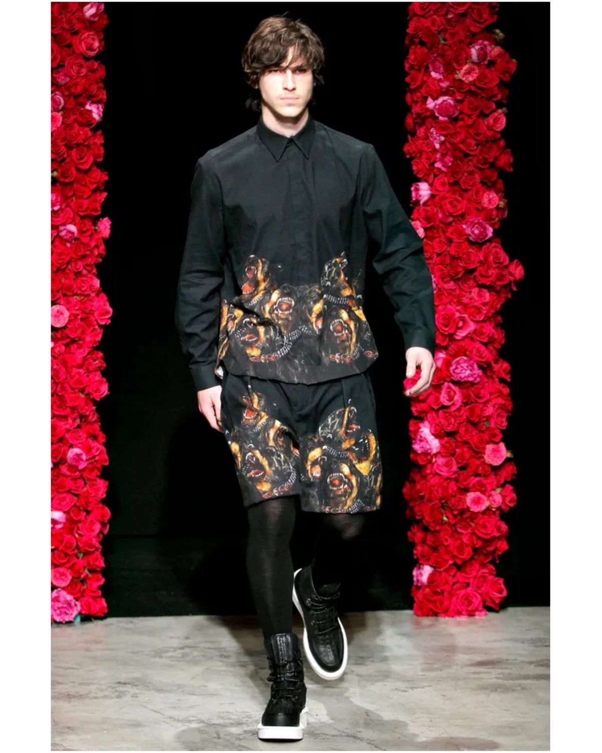 Givenchy Givenchy Tisci Era AW11 Runway Rottweiler Button Up Shirt Size US L / EU 52-54 / 3 - 3 Thumbnail