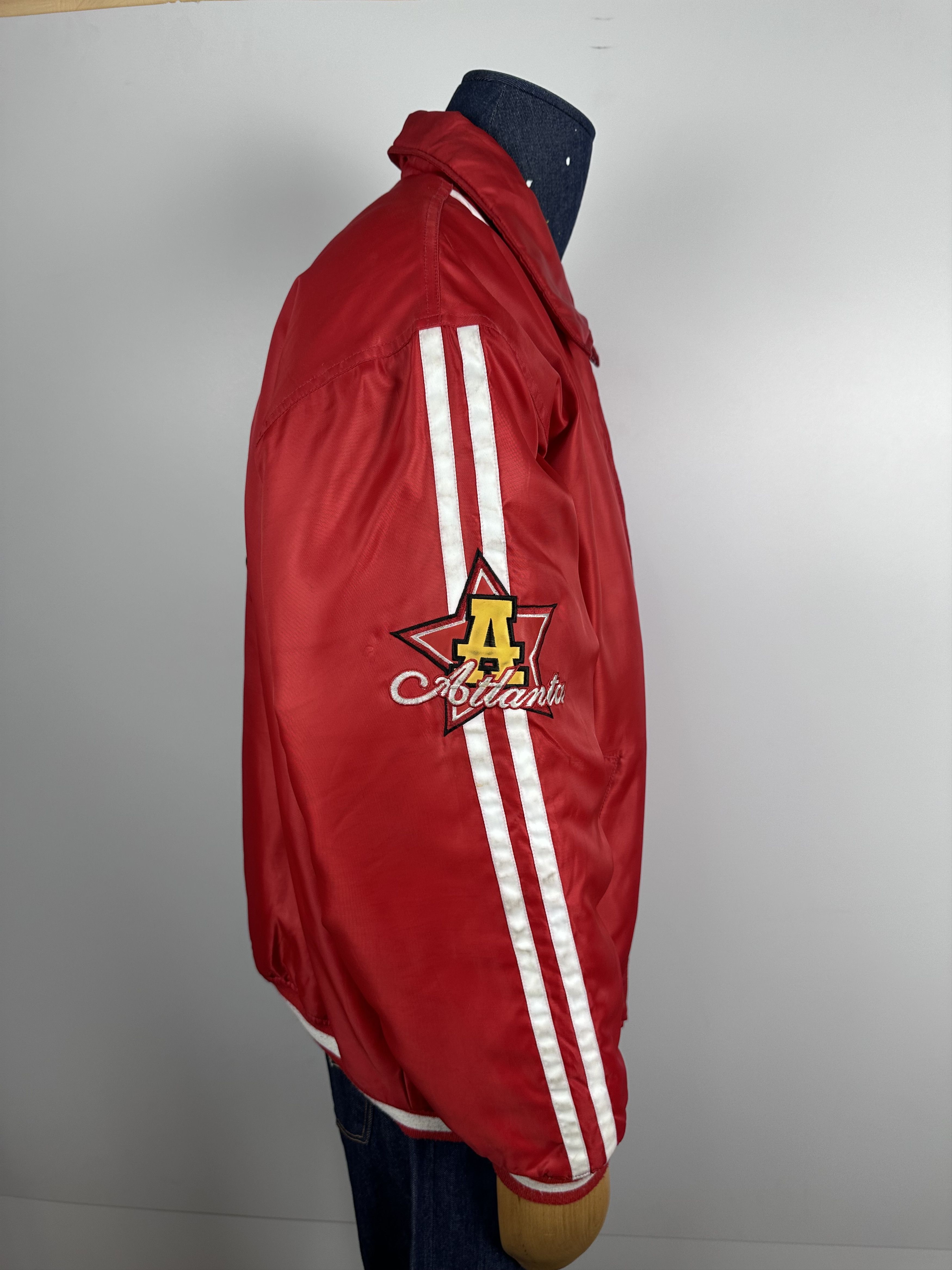 NBA × Vintage Vintage Raw Blue 1on1 Basketball Bomber Jacket NBA Red Mens Size US XL / EU 56 / 4 - 9 Thumbnail