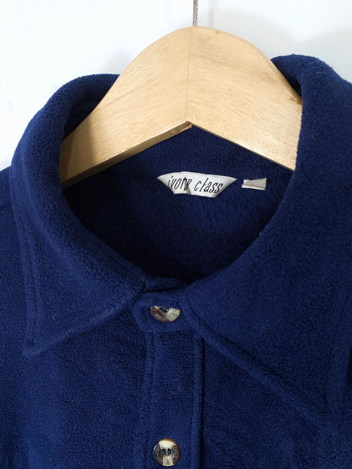 Vintage Vintage cropped outer fleece button up shirt japan Size US L / EU 52-54 / 3 - 9 Thumbnail