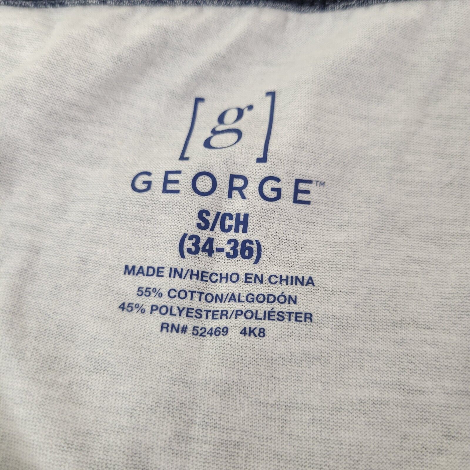 George George Men's S Tank Top Shirt Grey Blue Floral Summer Stripe Size US S / EU 44-46 / 1 - 4 Thumbnail