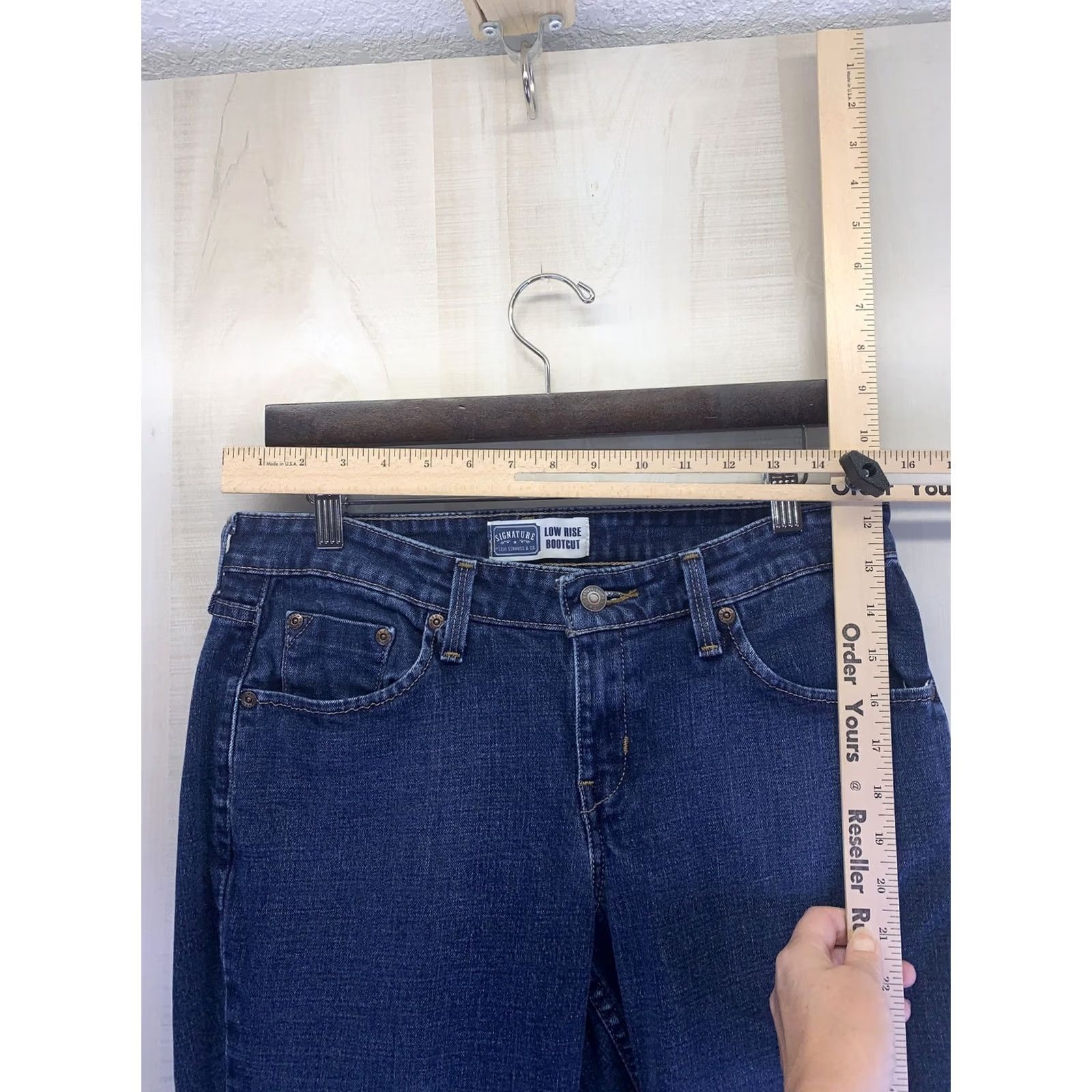 Levi's Levi's Signature Low Rise Boot Cut Denim Jeans Womens 8-6862 Blue Cotton Blend Denim Regular Size 8 Women Jeans Boots Cut Vintage: No Size 30" / US 8 / IT 44 - 2 Thumbnail