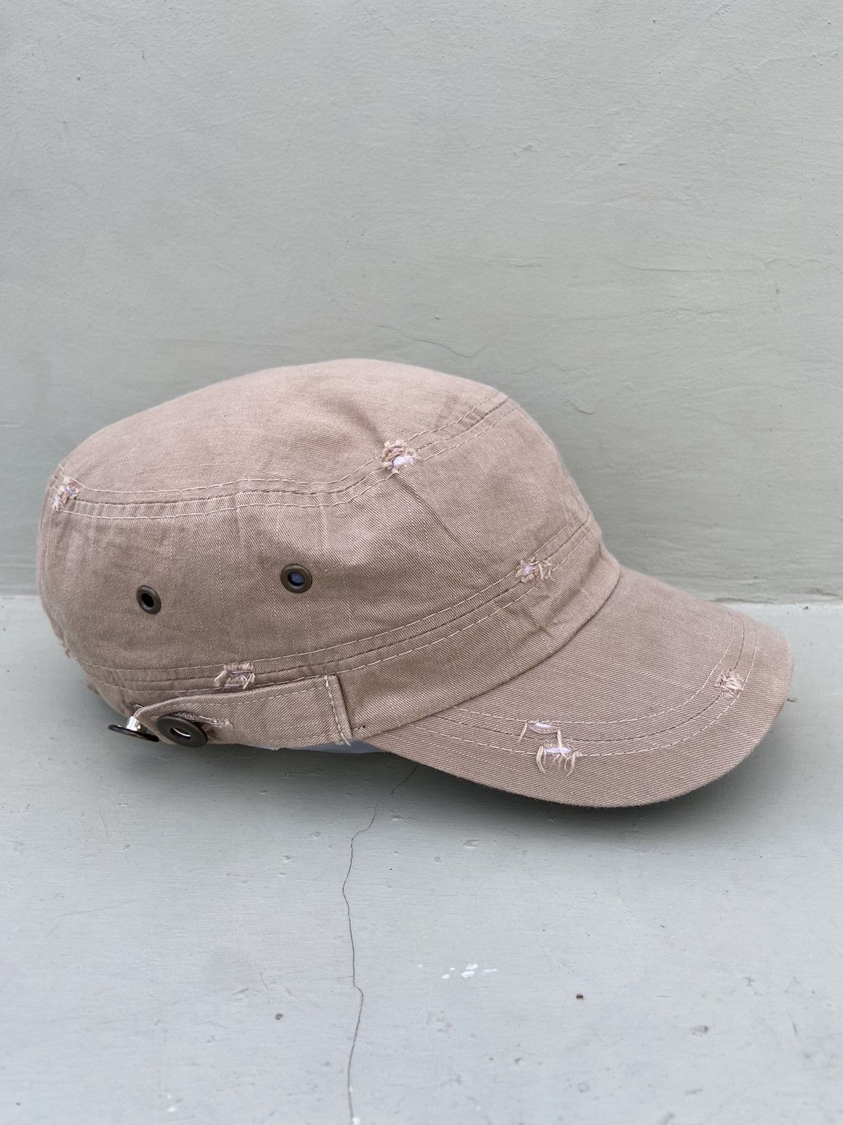 If Six Was Nine 2000s punk iron studs patrol hat Size ONE SIZE - 5 Thumbnail