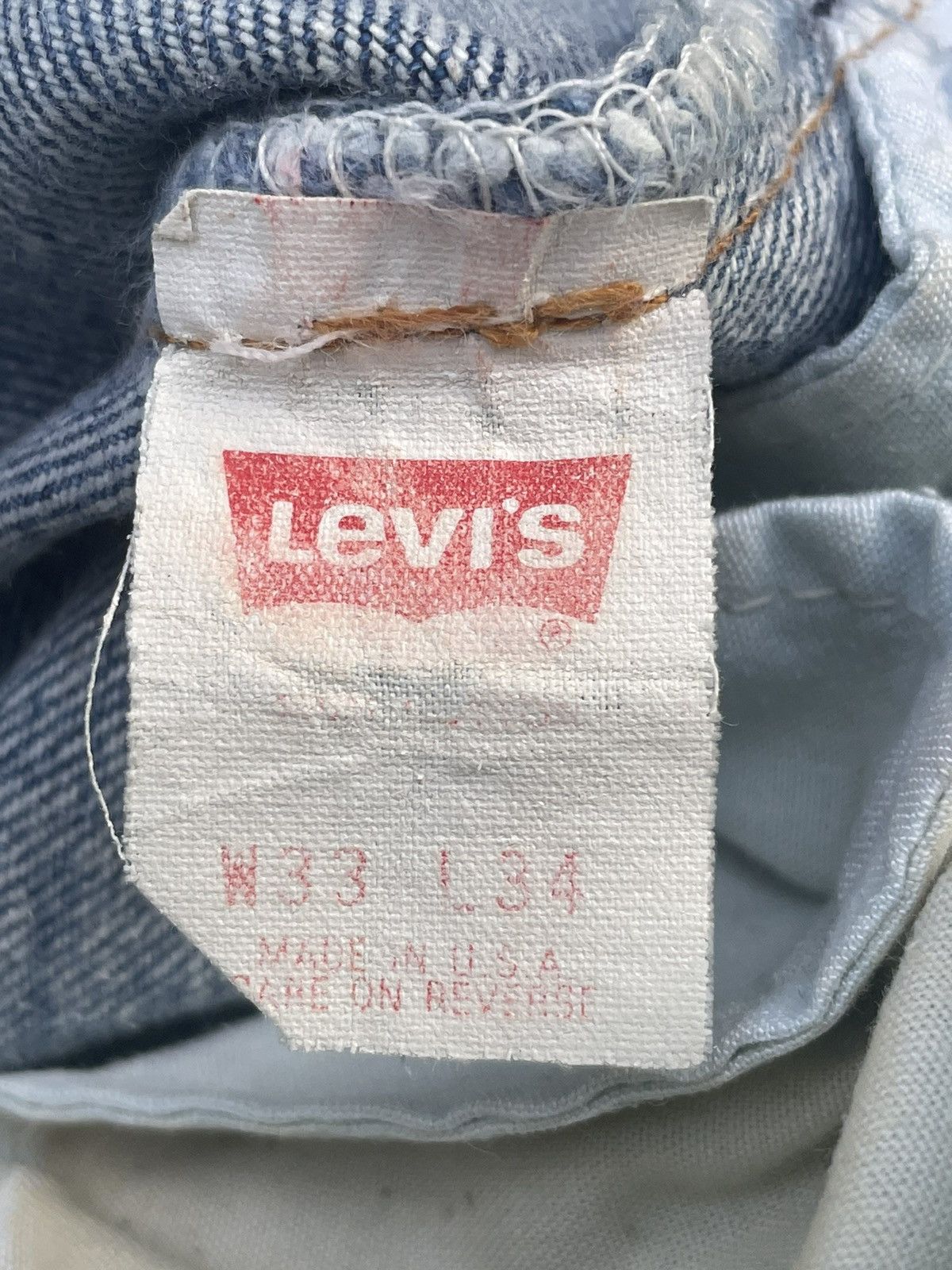 Levi's Vintage 1992 Levis 501 e Usa Size US 33 - 18 Thumbnail