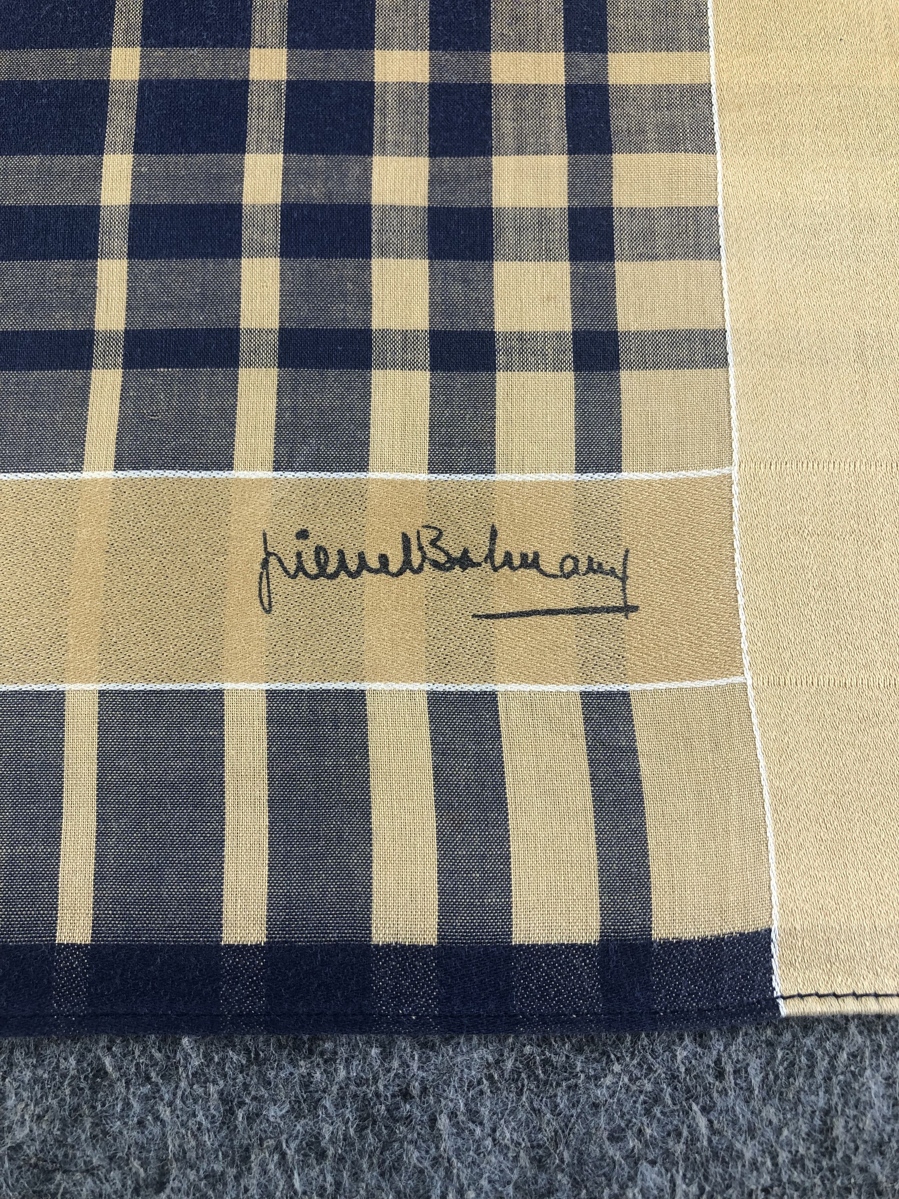 Pierre Balmain Pierre Balmain Handkerchief / Bandana / Neckerchief C476 Size ONE SIZE - 5 Thumbnail