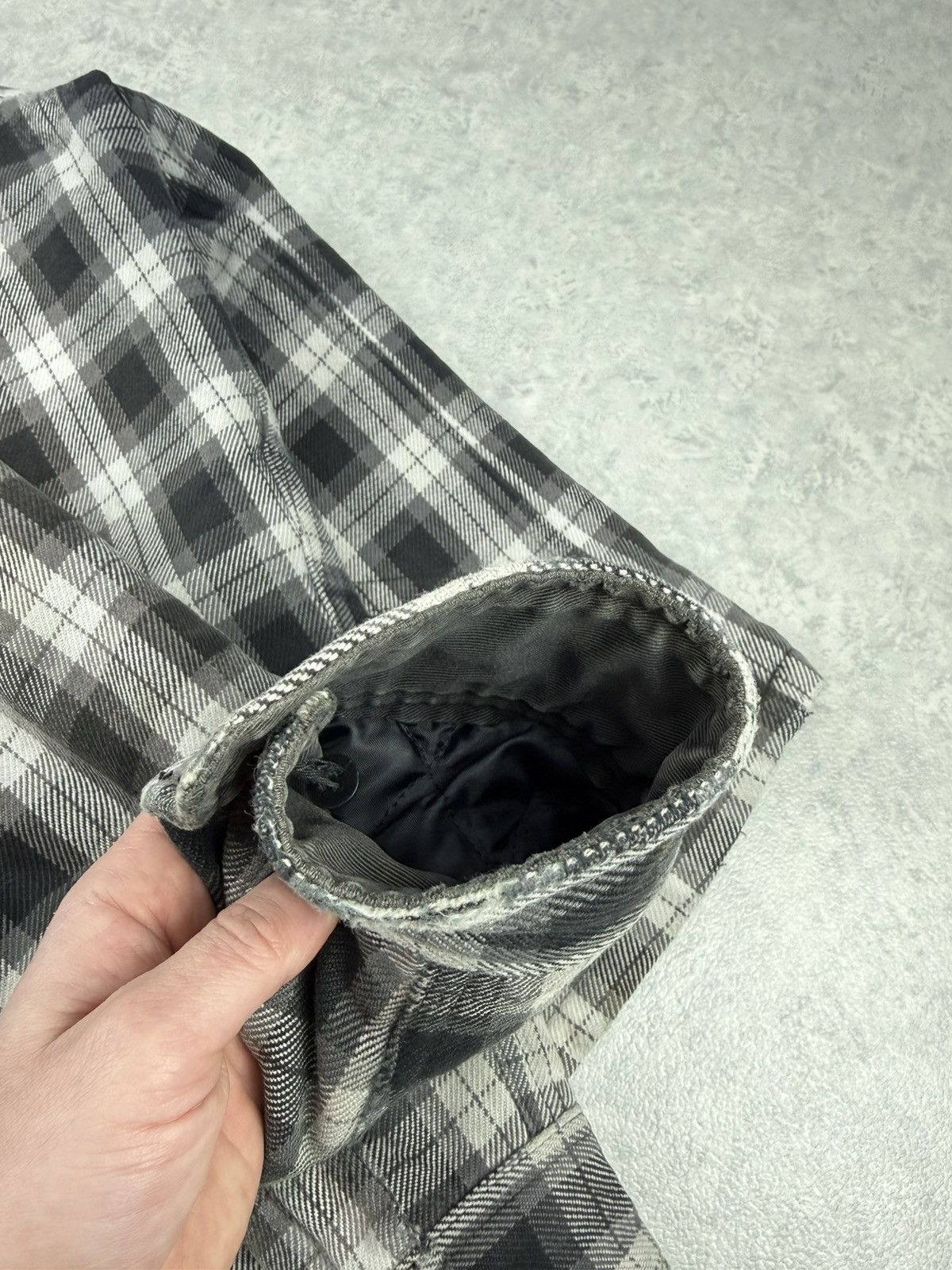 Iron Heart Iron Heart Heavy Flannel Zip Jacket Black Grey Check Size M Size US M / EU 48-50 / 2 - 21 Thumbnail
