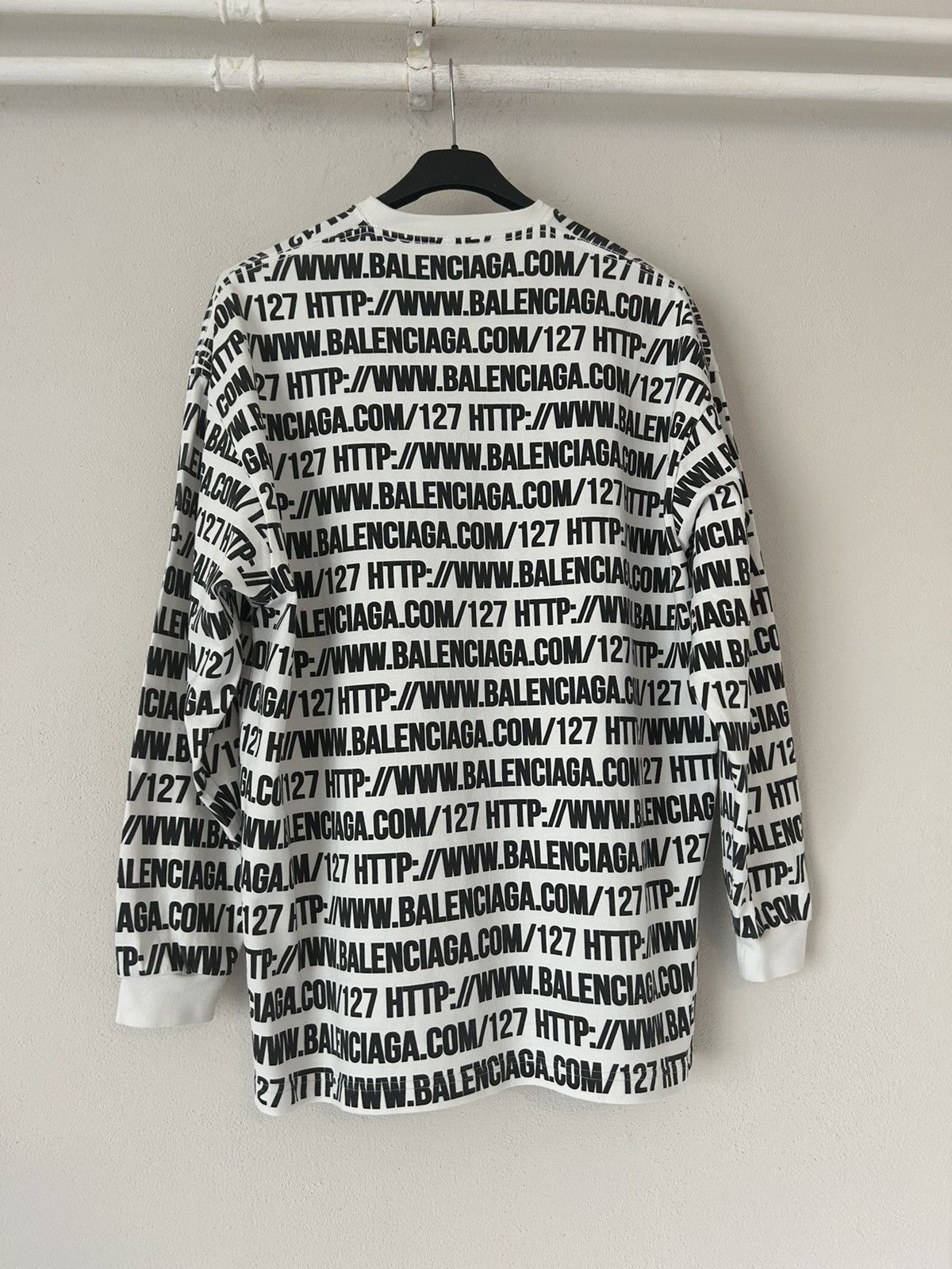 Balenciaga ‘Balenciaga.com’ Print Sweatshirt Size US M / EU 48-50 / 2 - 2 Thumbnail