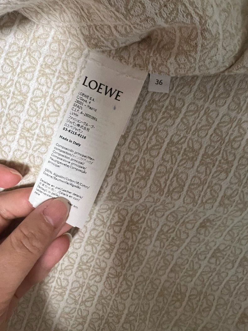 Loewe Loewe Beige classic plaid coat Size S / US 4 / IT 40 - 2 Thumbnail