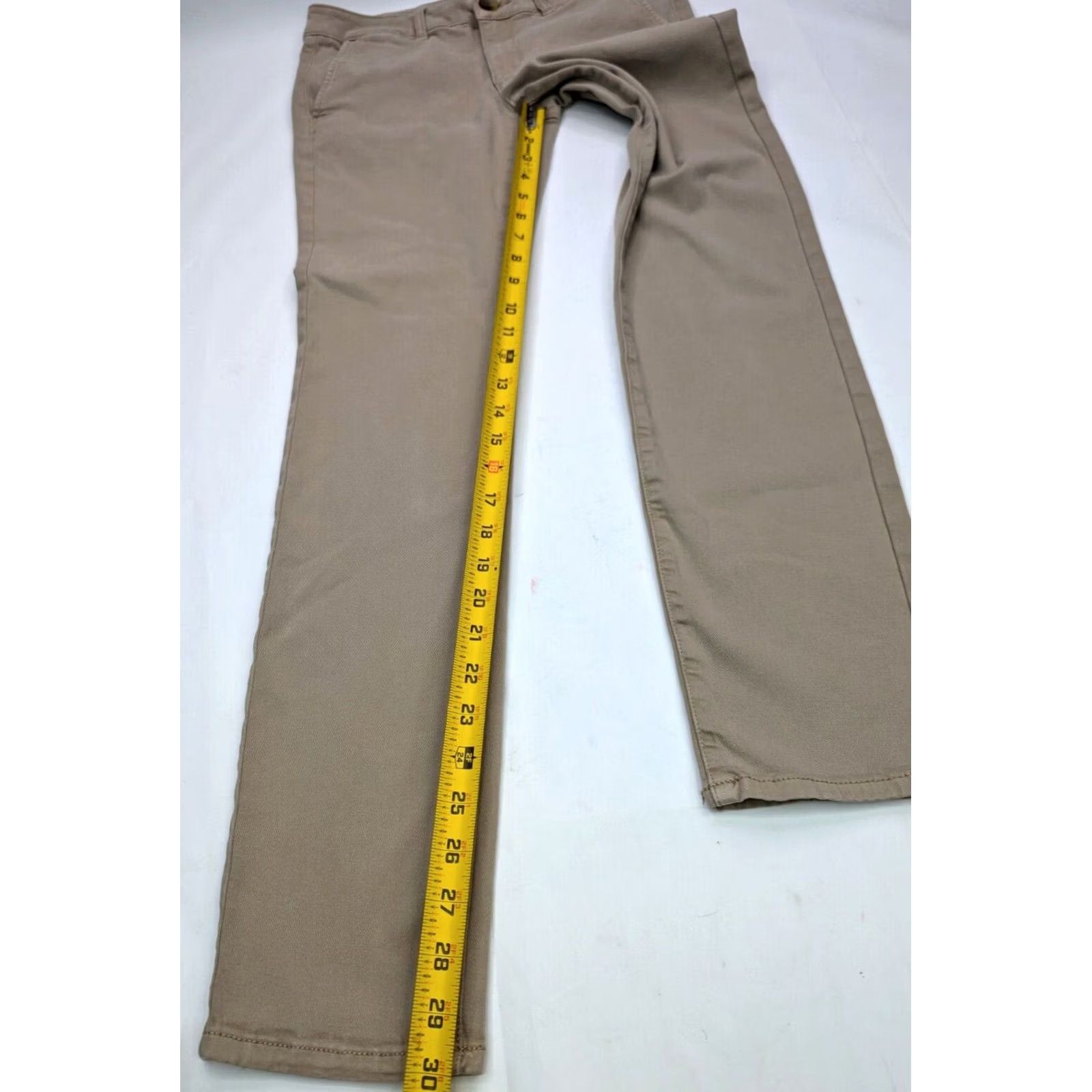 American Eagle Outfitters American Eagle Outfitters Jeans Women 6 Beige 29x31 Stretch Skinny Denim 5-Pocket mid rise 90s AEO Skinny Size 28" / US 6 / IT 42 - 3 Thumbnail
